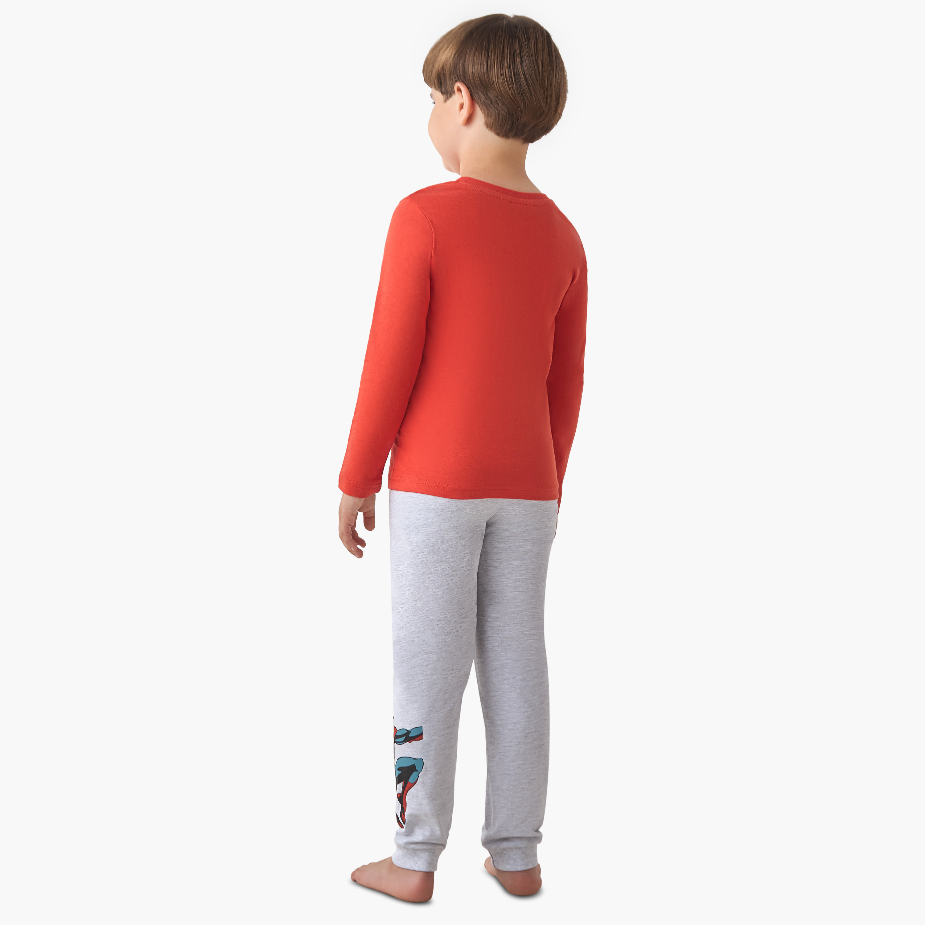 Boys T-shirt and Pyjamas with Spider-Man Print - Cotton - Long Sleeves - Set of 2-boys-clothing-nightwear-image-5