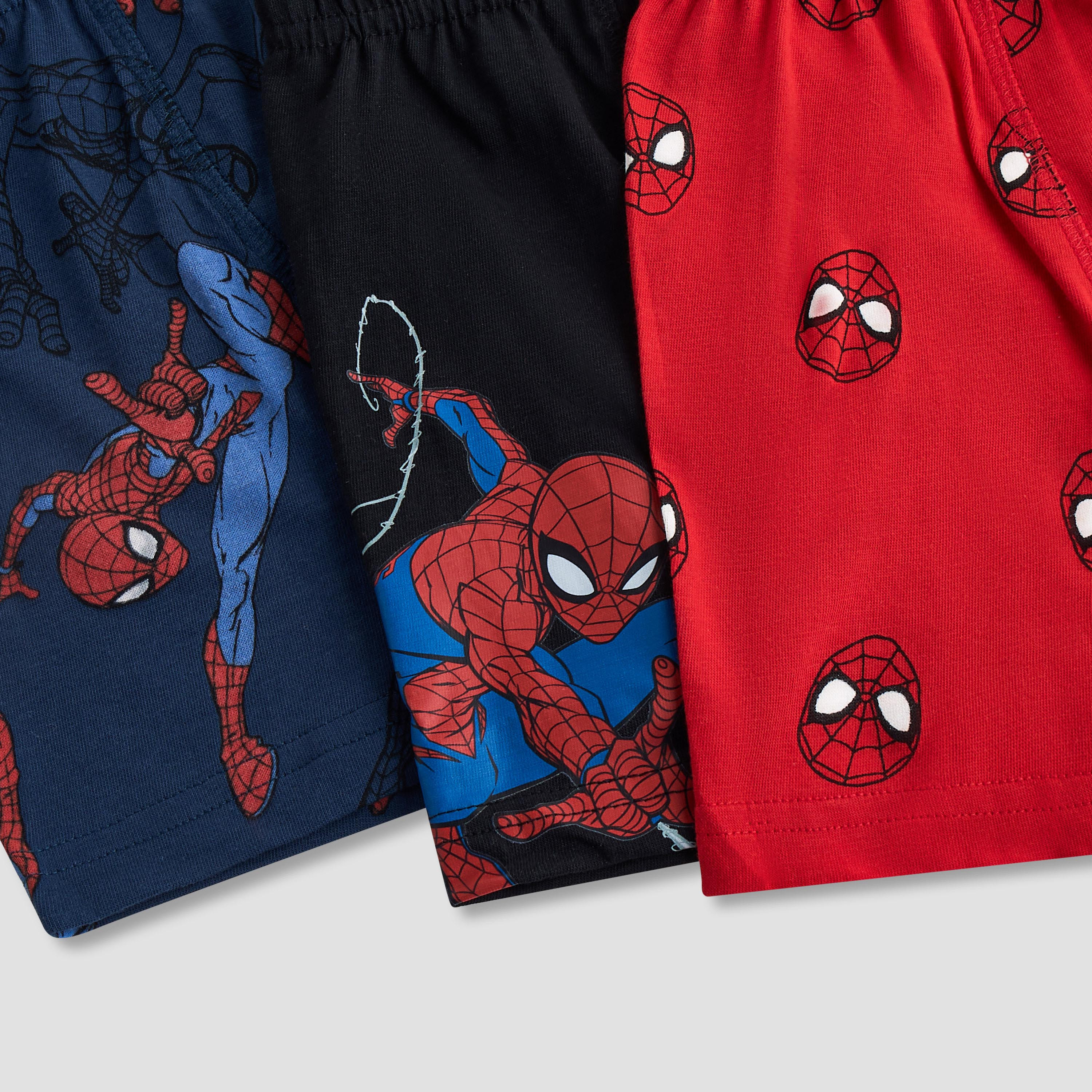 Pack of 3, Cotton Boxer Briefs with Spider-Man Print-boys-clothing-innerwear-boxersandbriefs-image-6