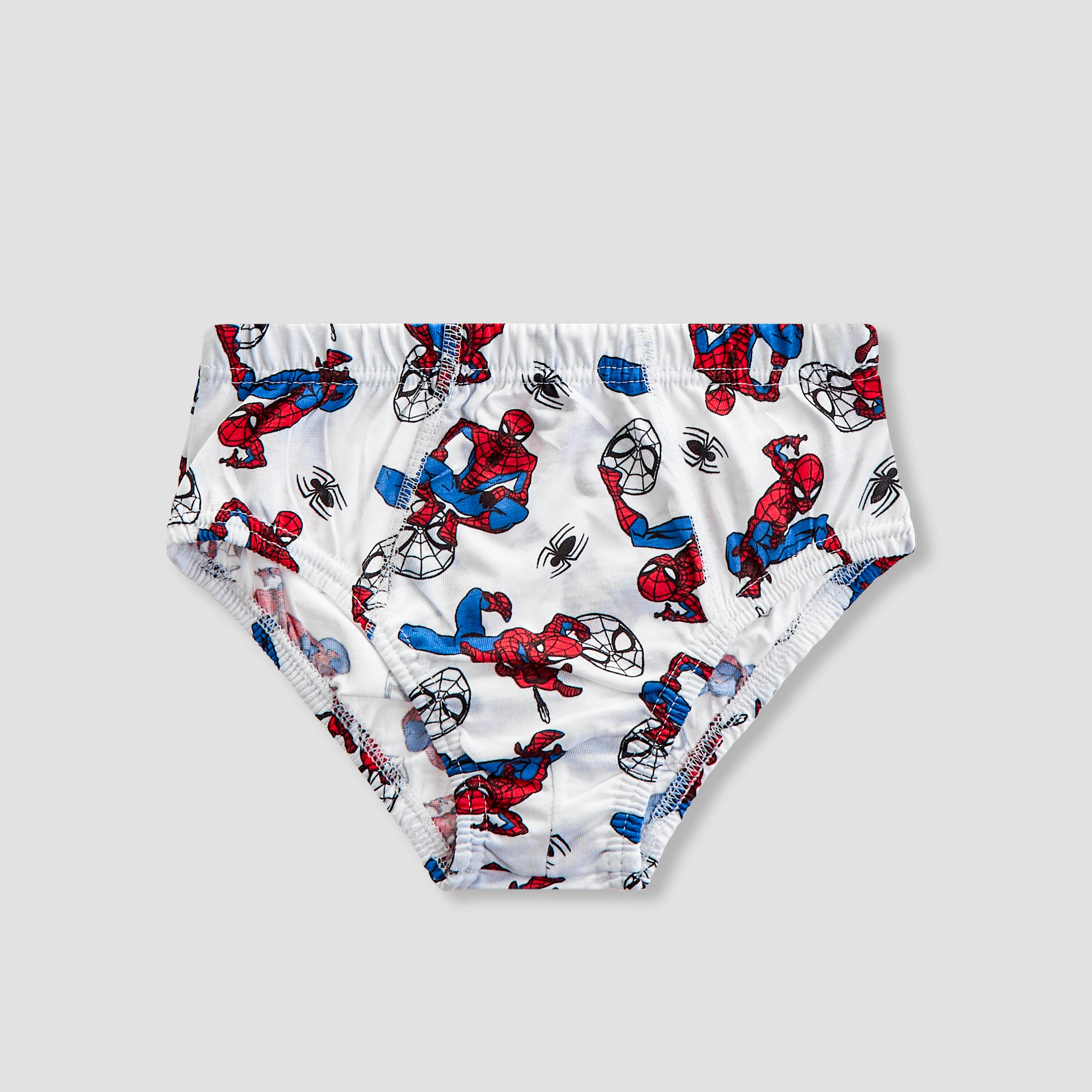 Boys Briefs with Spider-Man Print - Cotton - 3-Piece Set-boys-clothing-innerwear-boxersandbriefs-image-3