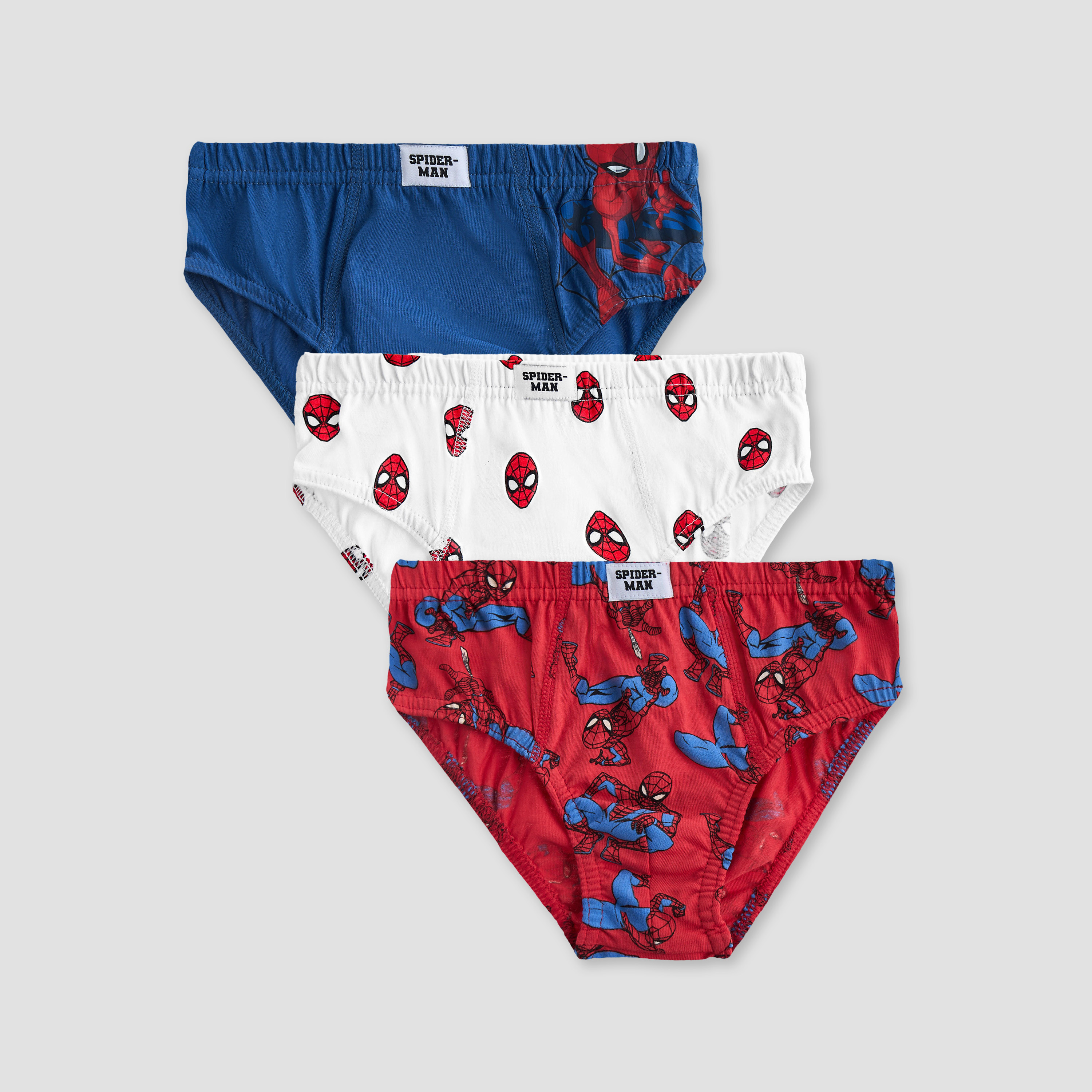 Pack of 3, Cotton Briefs with Spider-Man Print-boys-clothing-innerwear-boxersandbriefs-image-1