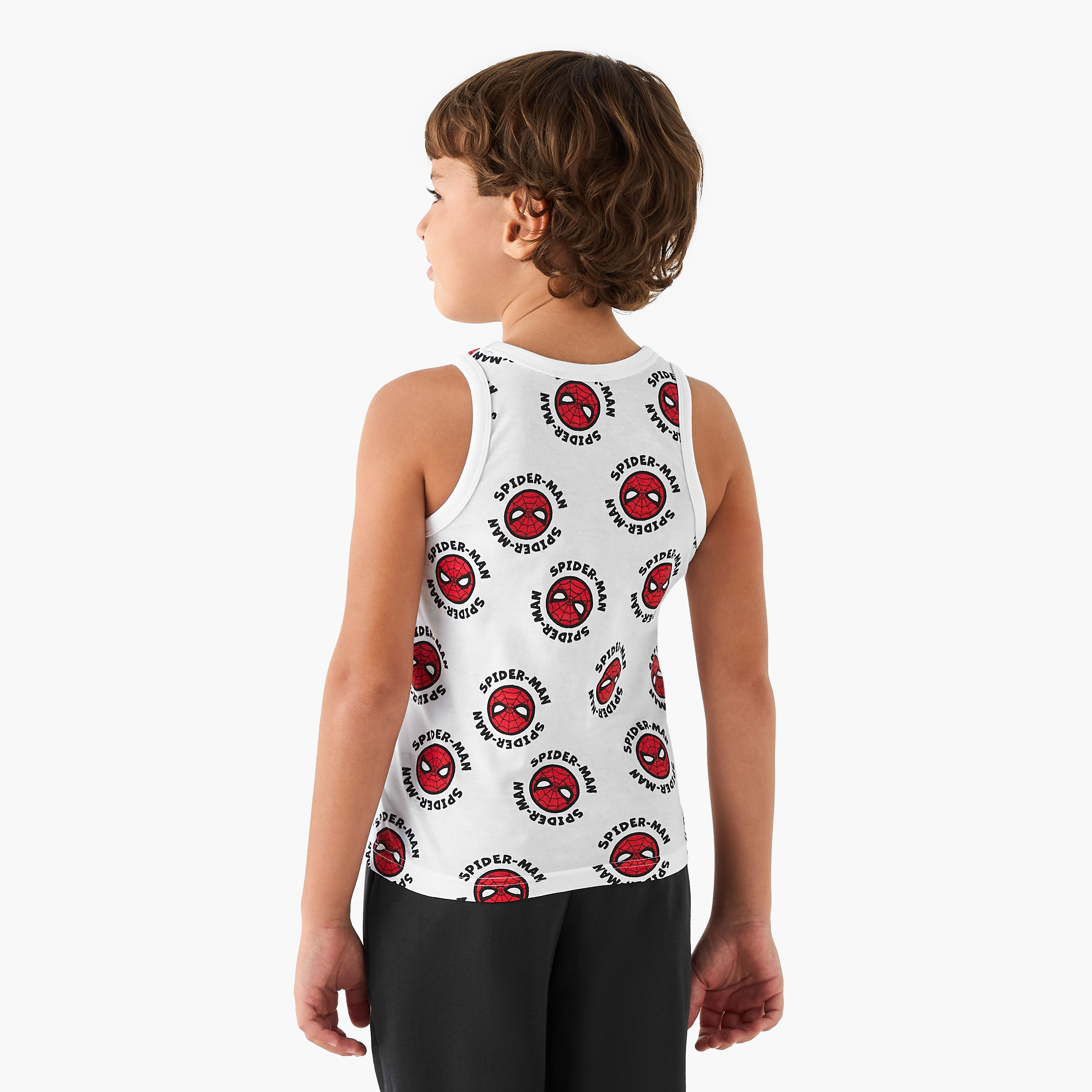 طقم فيست 3 قطع بطبعات سبايدر مان-baby-boys-clothing-innerwear-image-5