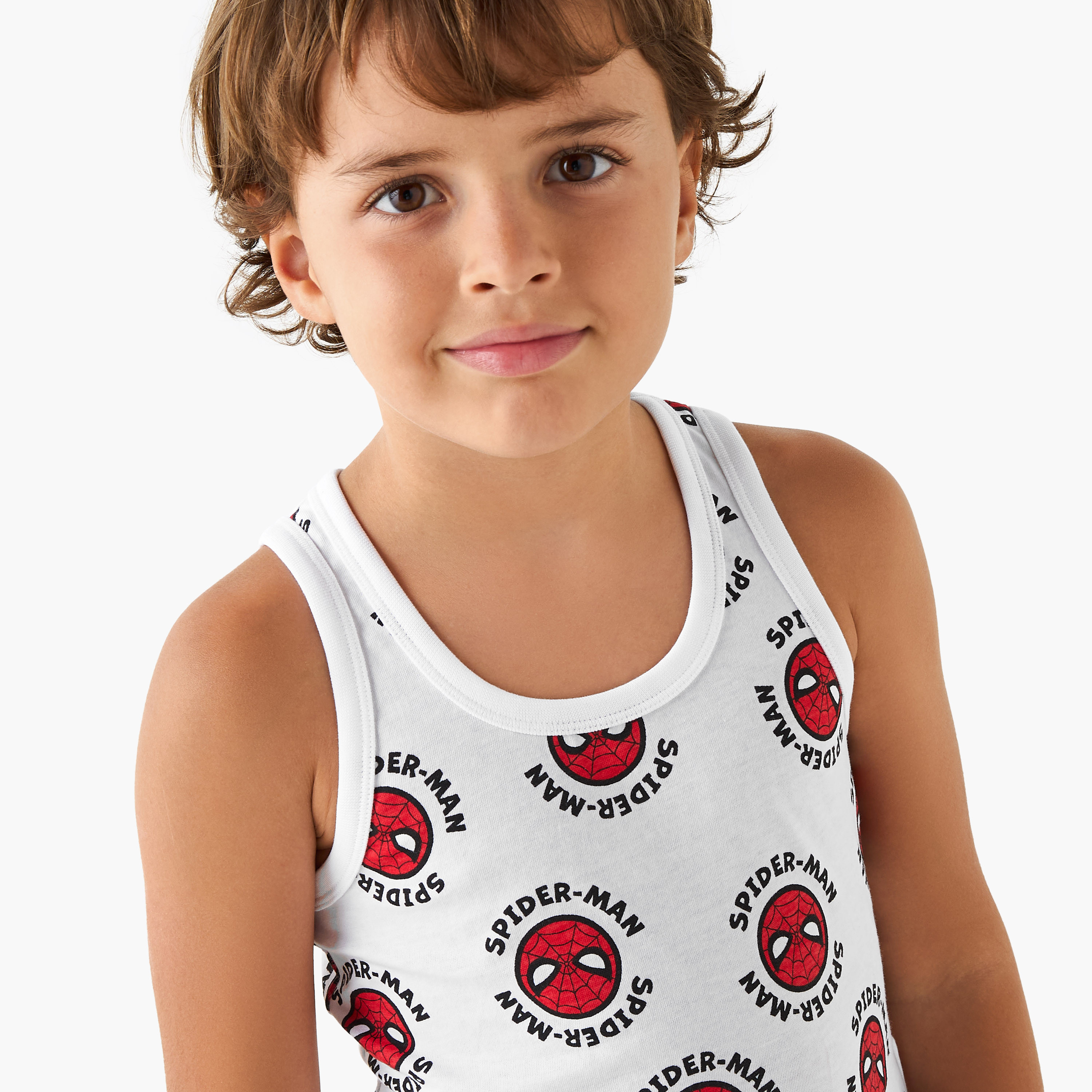طقم فيست 3 قطع بطبعات سبايدر مان-baby-boys-clothing-innerwear-image-7