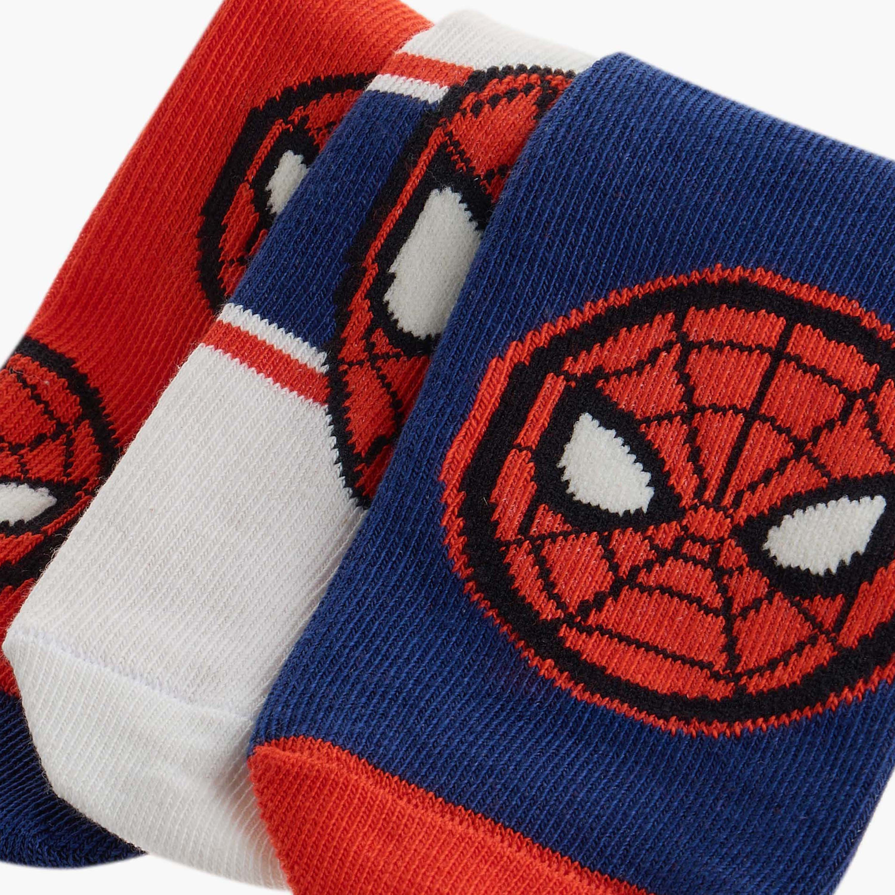 Boys Socks with Spider-Man Print - Set of 3-baby-boys-accessories-socks-image-4
