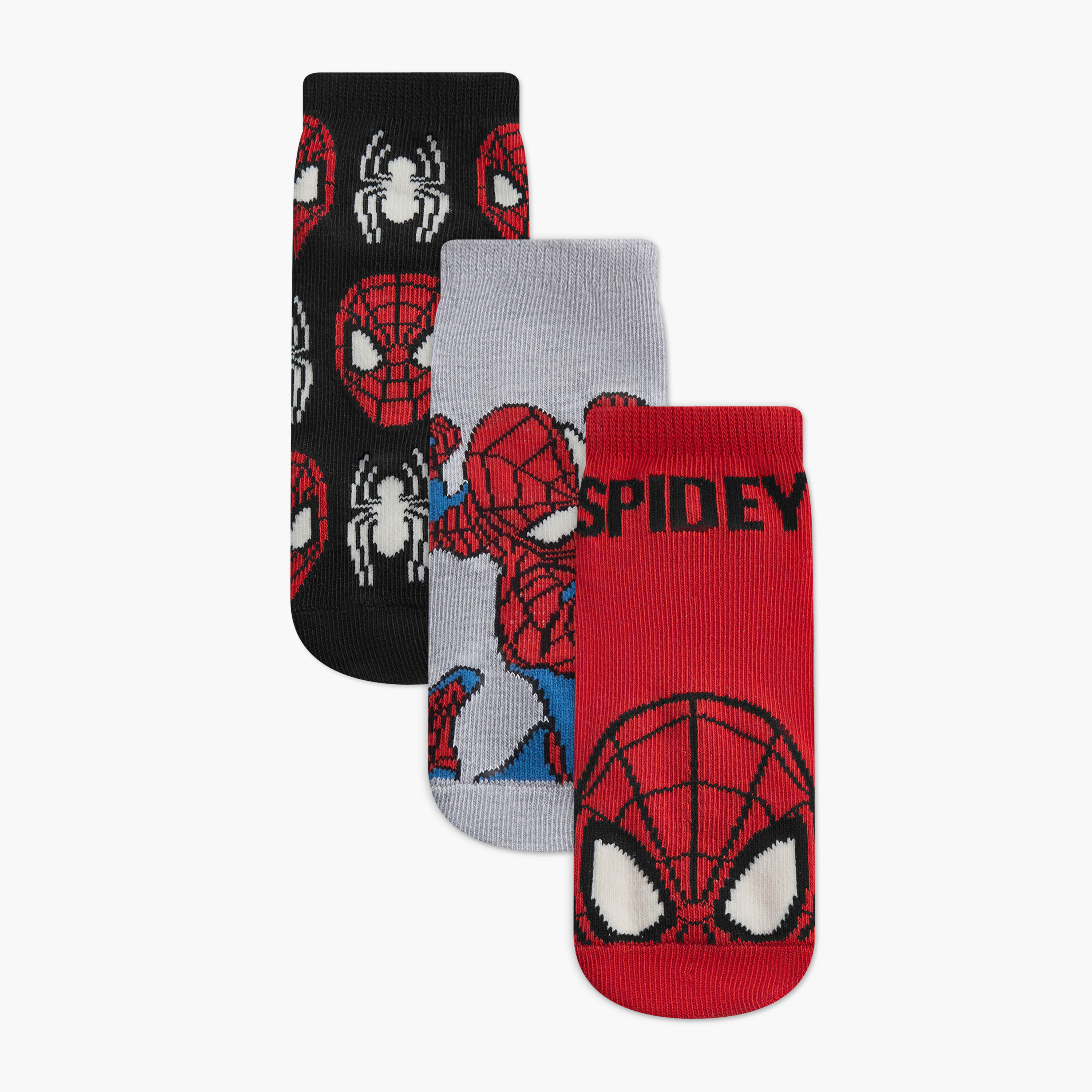 Pack of 3 Boys Socks Spider-Man Print-baby-boys-accessories-socks-image-1