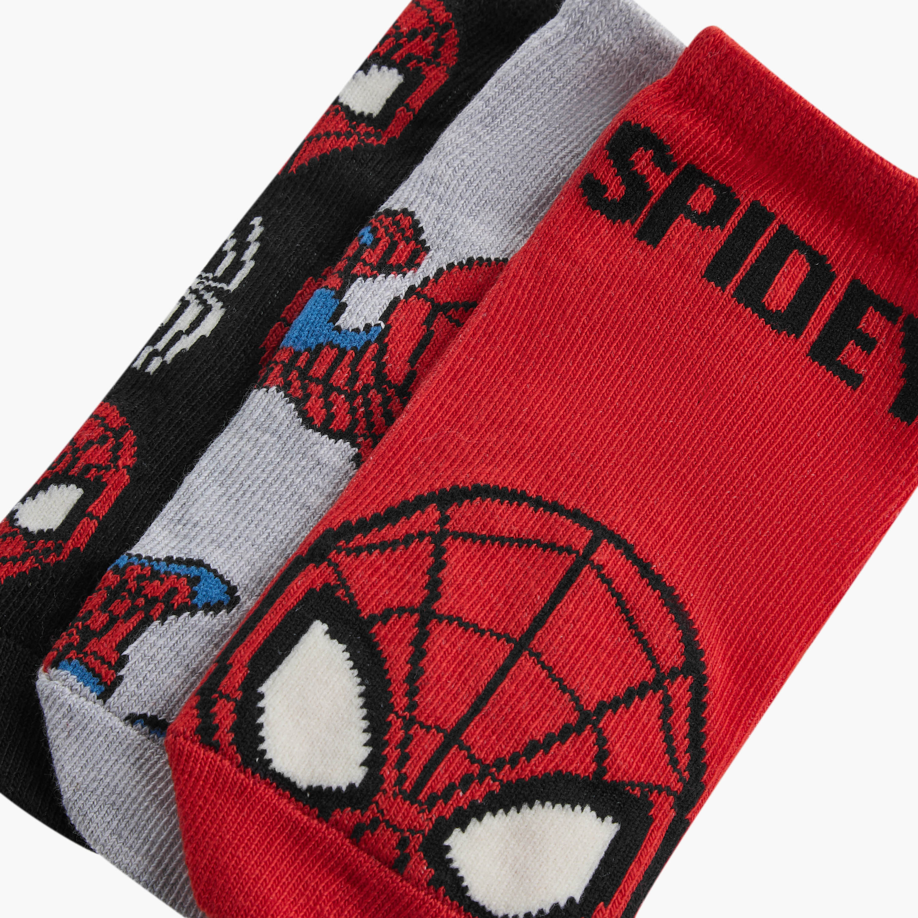 Pack of 3 Boys Socks Spider-Man Print-baby-boys-accessories-socks-image-4