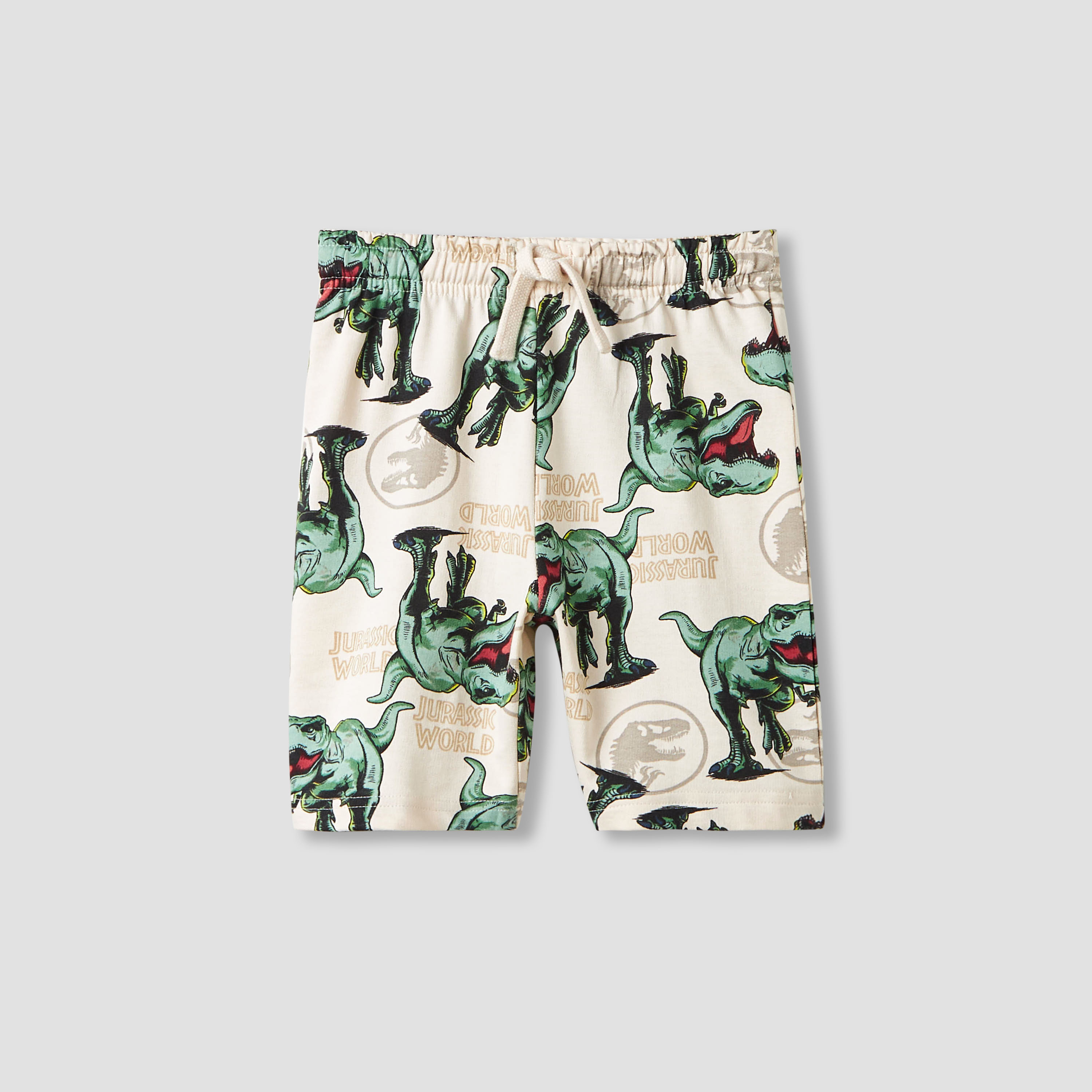 Dinosaur Print T-shirt and Shorts Set-boys-clothing-nightwear-image-3