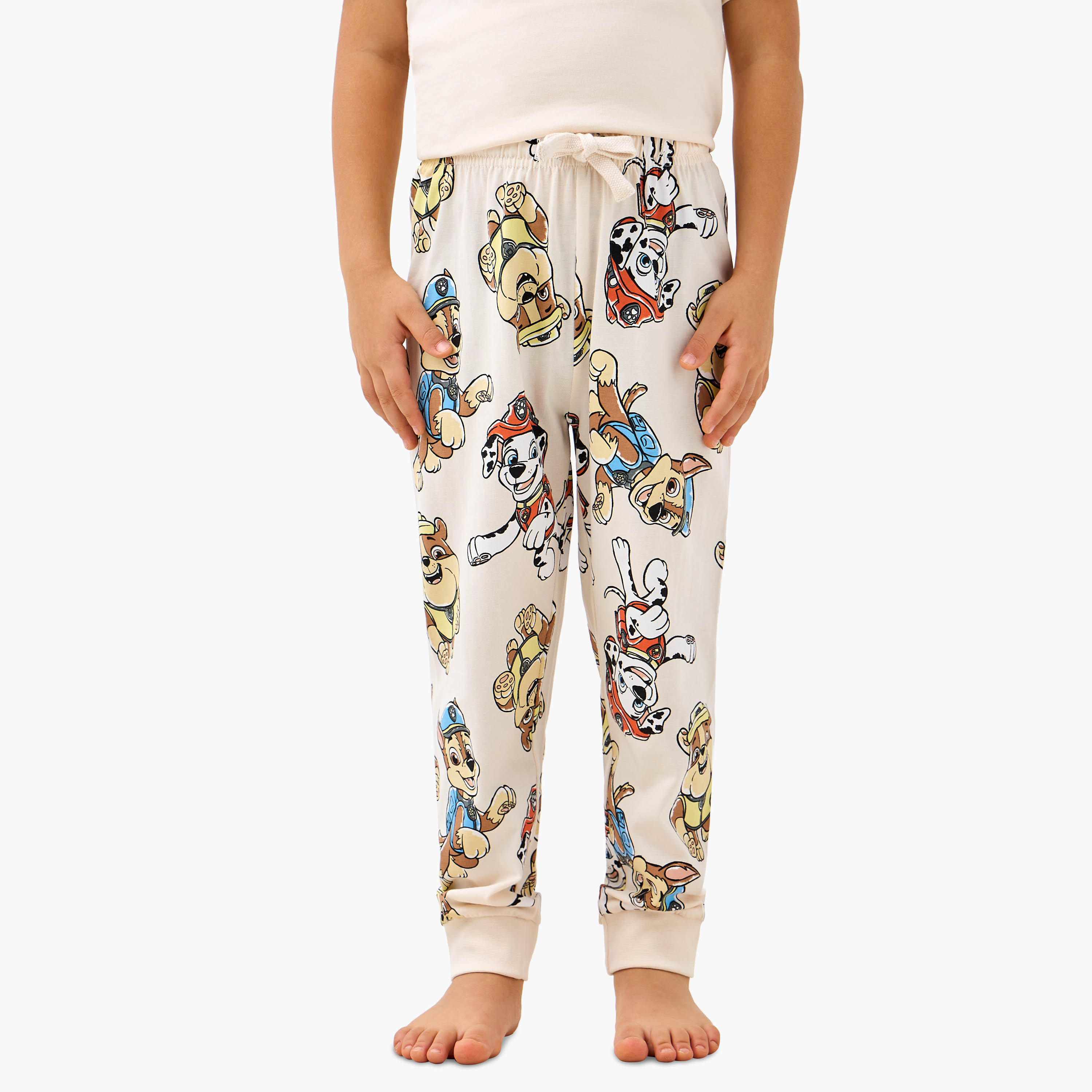 PAW Patrol Print T-shirt and Pyjama Set-boys-clothing-nightwear-image-4
