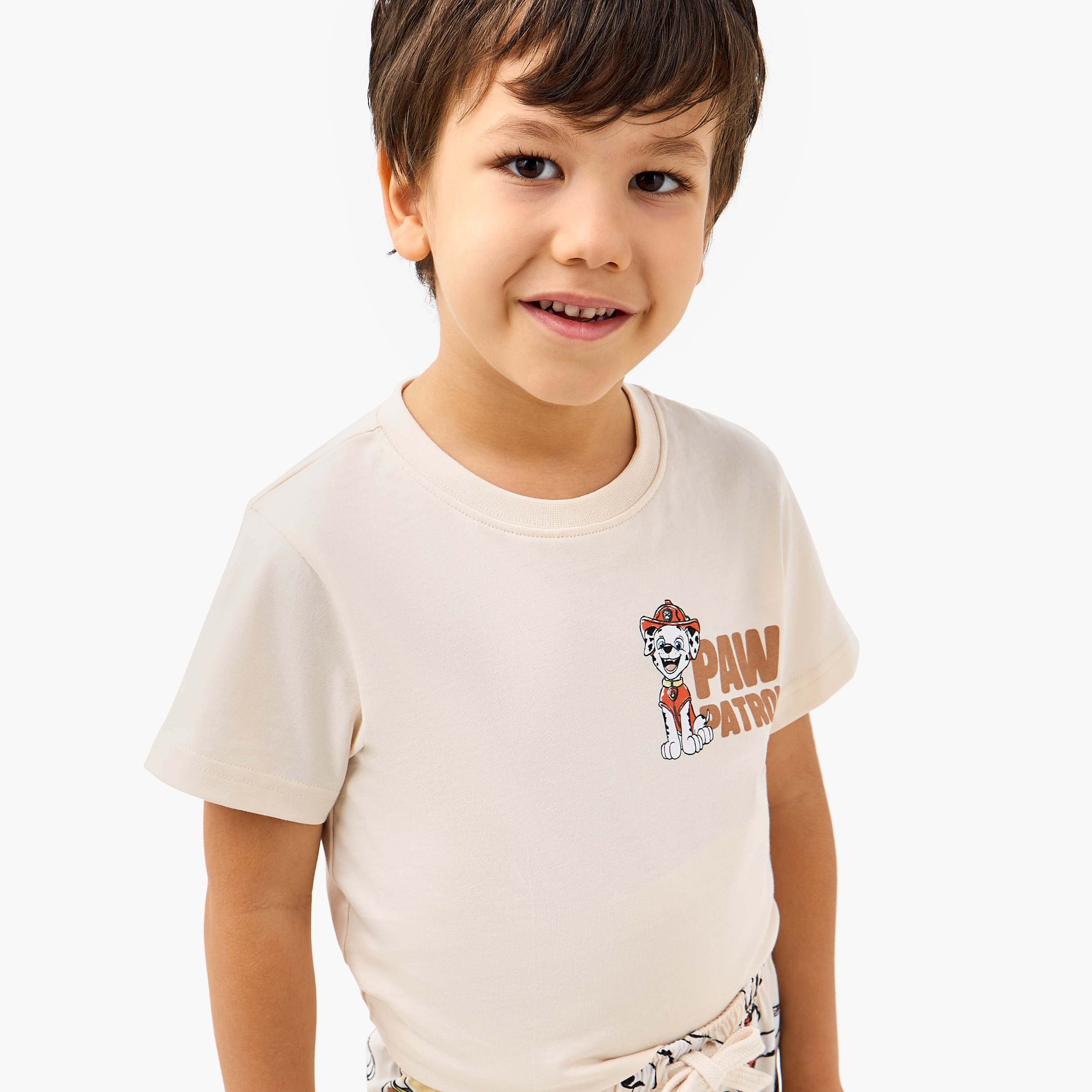 PAW Patrol Print T-shirt and Pyjama Set-boys-clothing-nightwear-image-5
