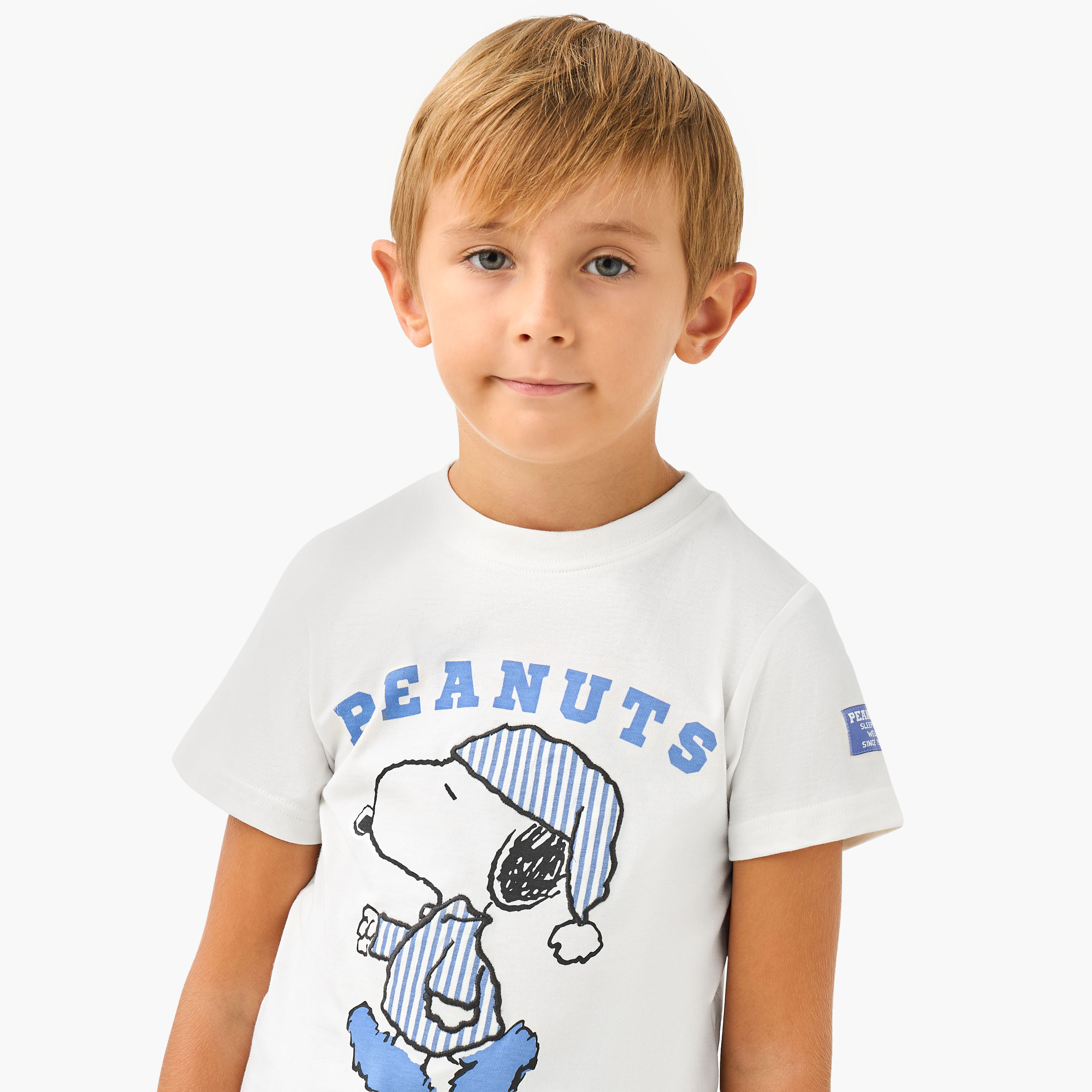 طقم بنطلون بيجاما وتيشيرت بطبعات بينات-boys-clothing-nightwear-image-5