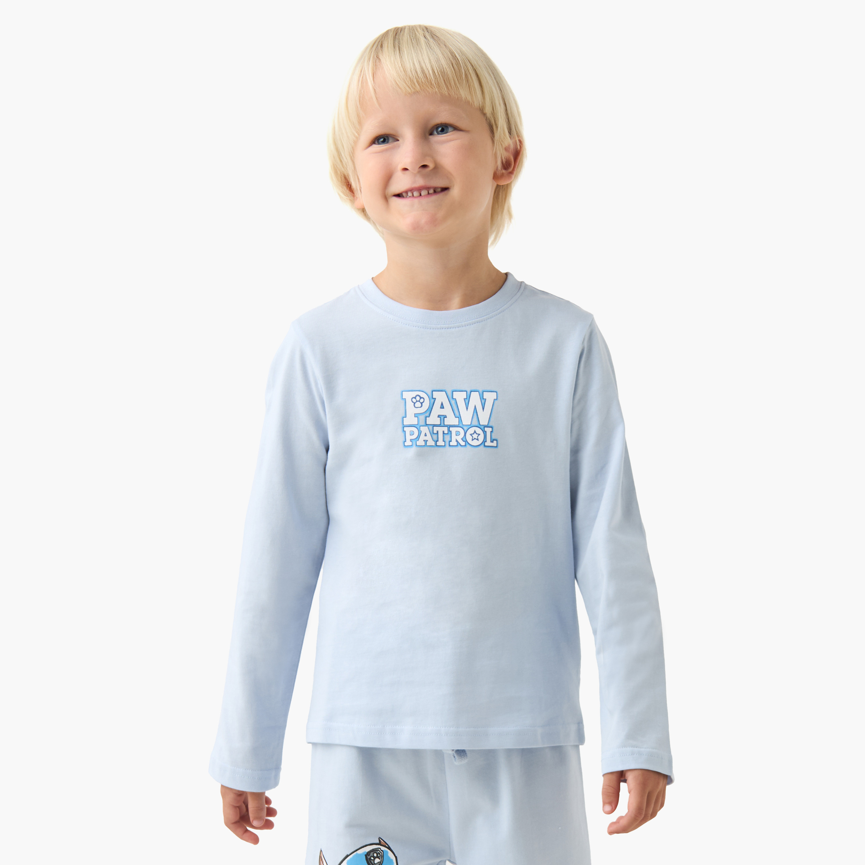 طقم بيجاما بطبعات باو باترول - قطن - أكمام طويلة وياقة ضيّقة للأولاد-boys-clothing-nightwear-image-2