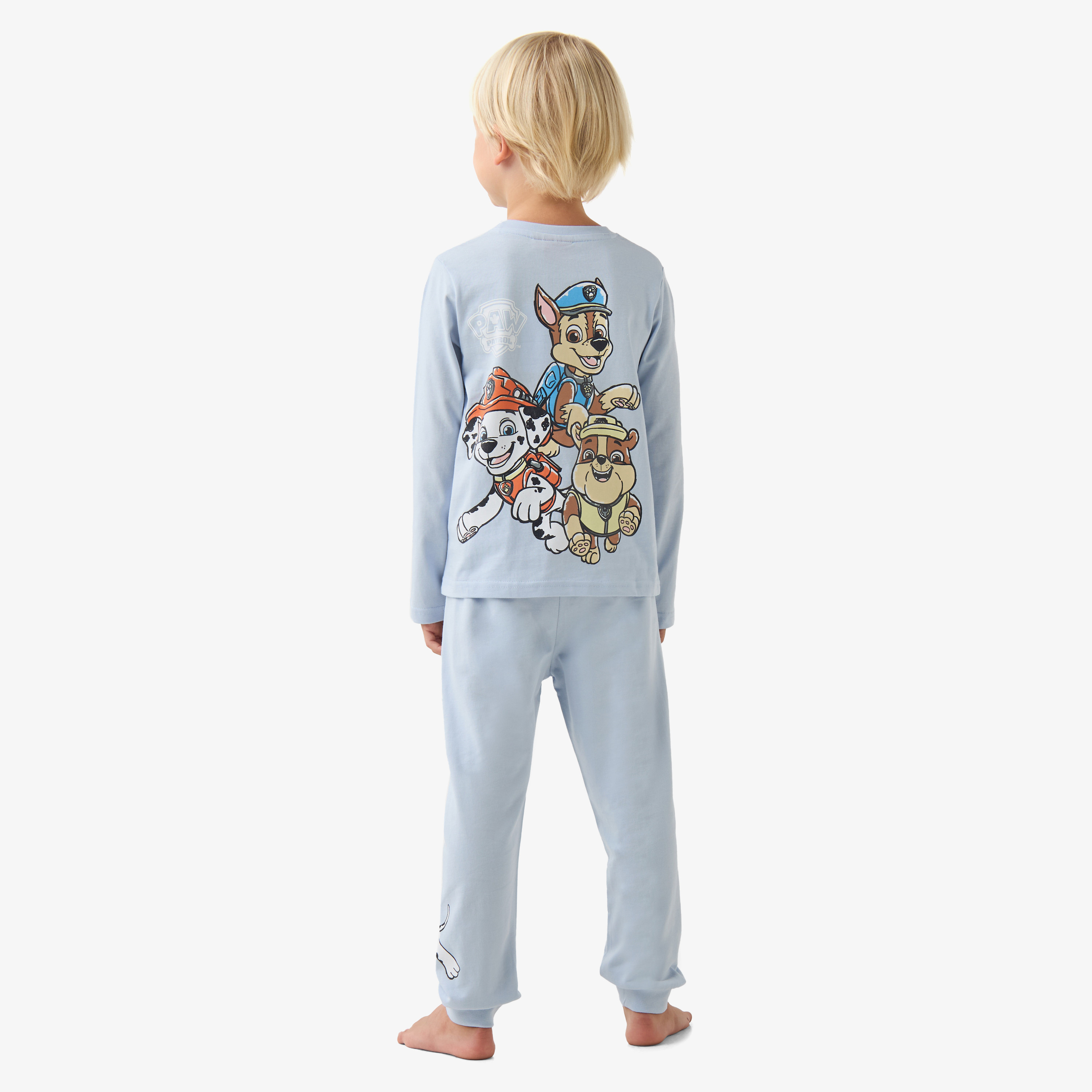 طقم بيجاما بطبعات باو باترول - قطن - أكمام طويلة وياقة ضيّقة للأولاد-boys-clothing-nightwear-image-4