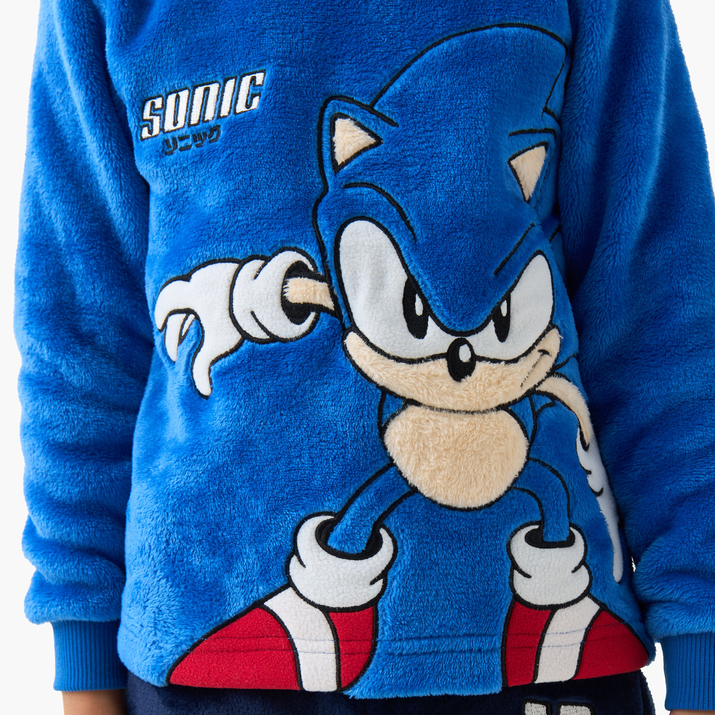 طقم بيجاما بوليستر بياقة ضيقة وأكمام طويلة وطبعات للأولاد-boys-clothing-nightwear-image-2