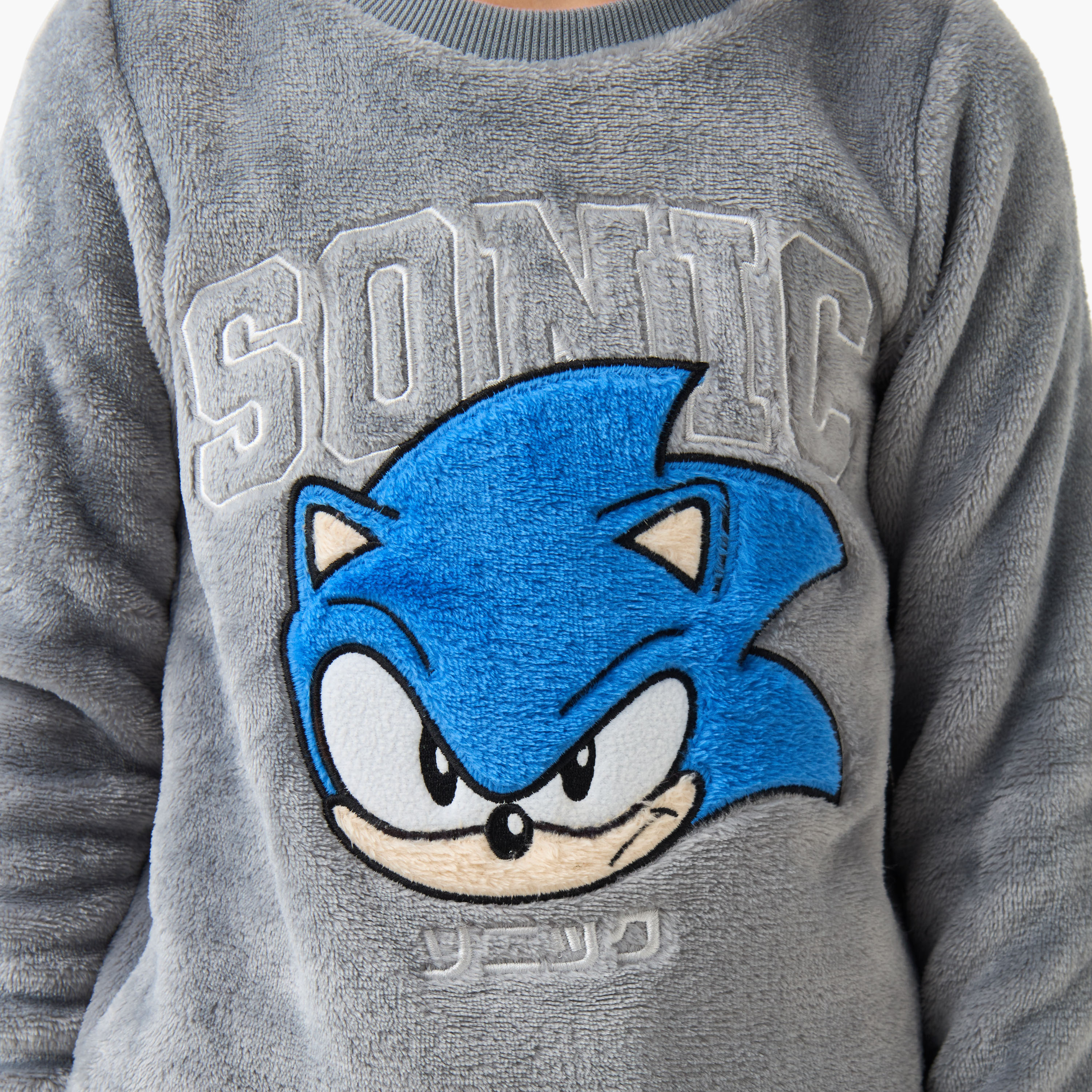 طقم بيجاما للأولاد بطبعات سونيك القنفذ - بوليستر - أكمام طويلة - ياقة ضيقة-boys-clothing-nightwear-image-6