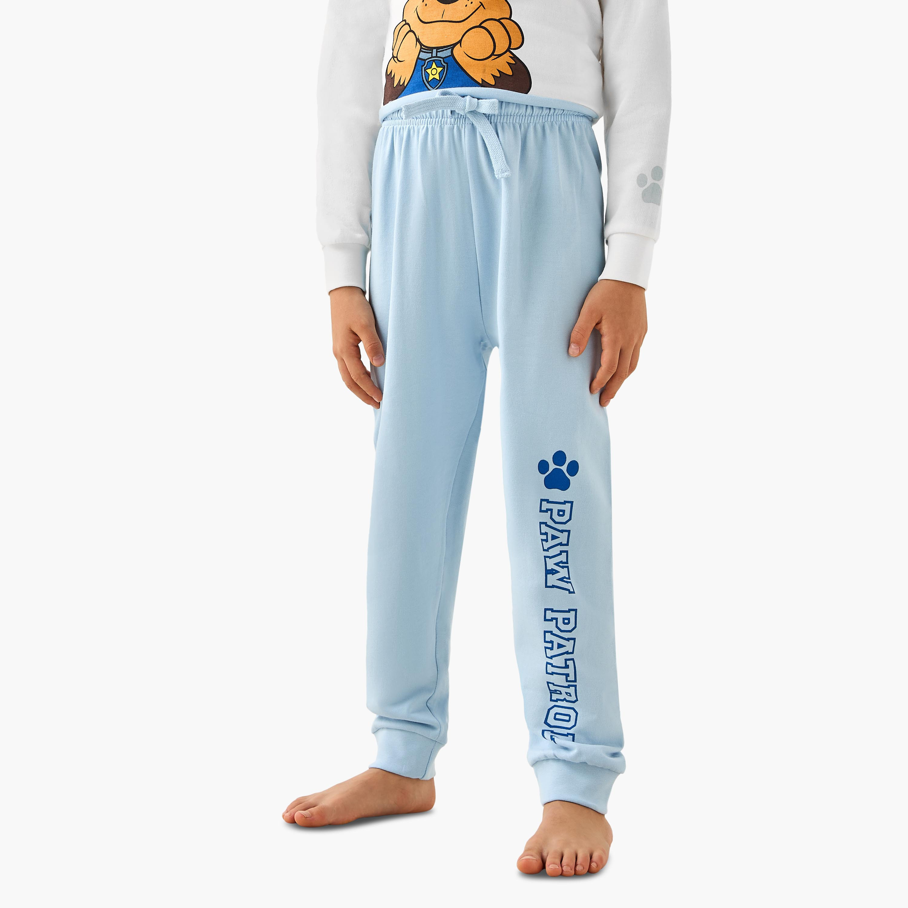 طقم بيجاما قطن بياقة ضيقة وأكمام طويلة وطبعات-boys-clothing-nightwear-image-4