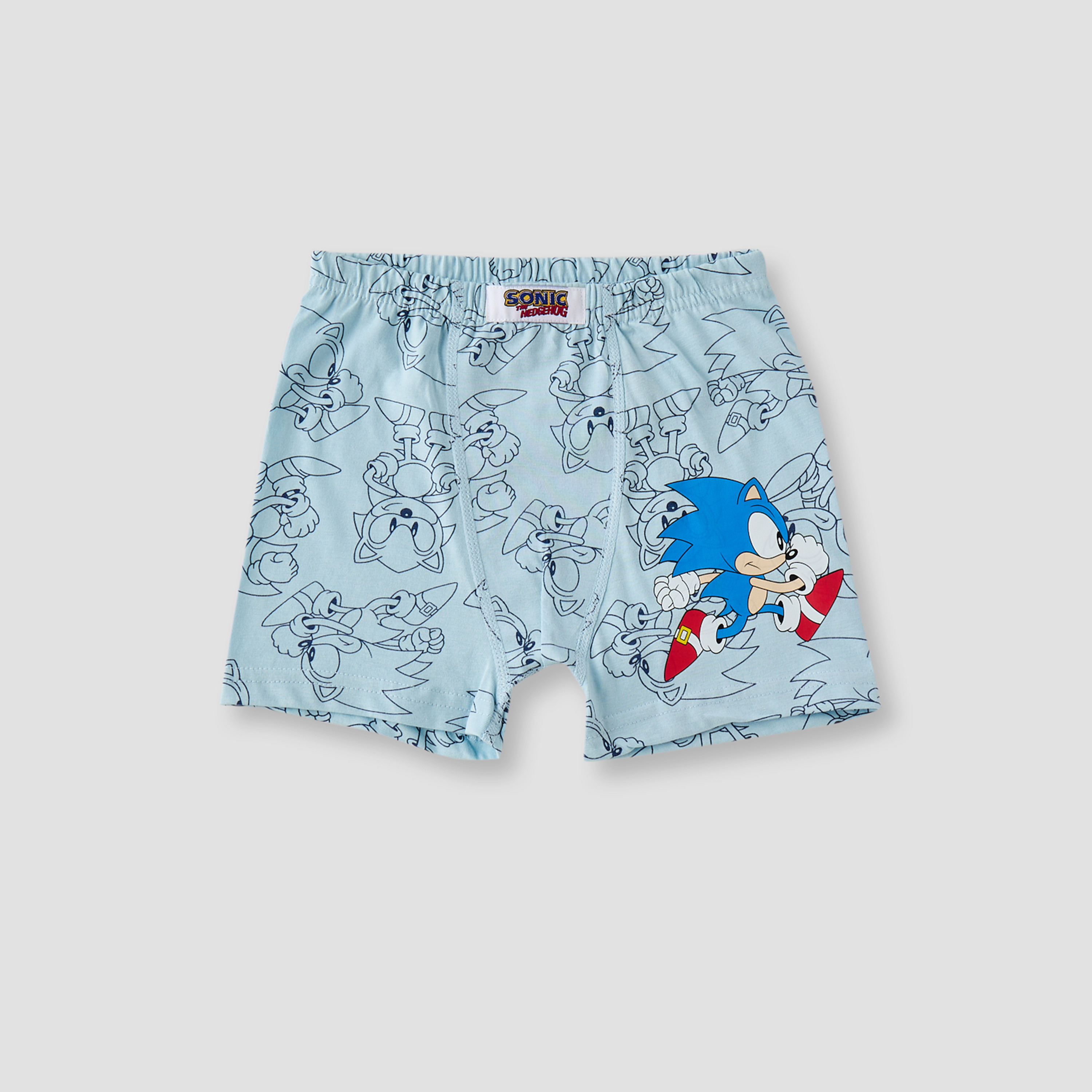 Pack of 3 Cotton Boxer Briefs with Sonic the Hedgehog Print-boys-clothing-innerwear-boxersandbriefs-image-2