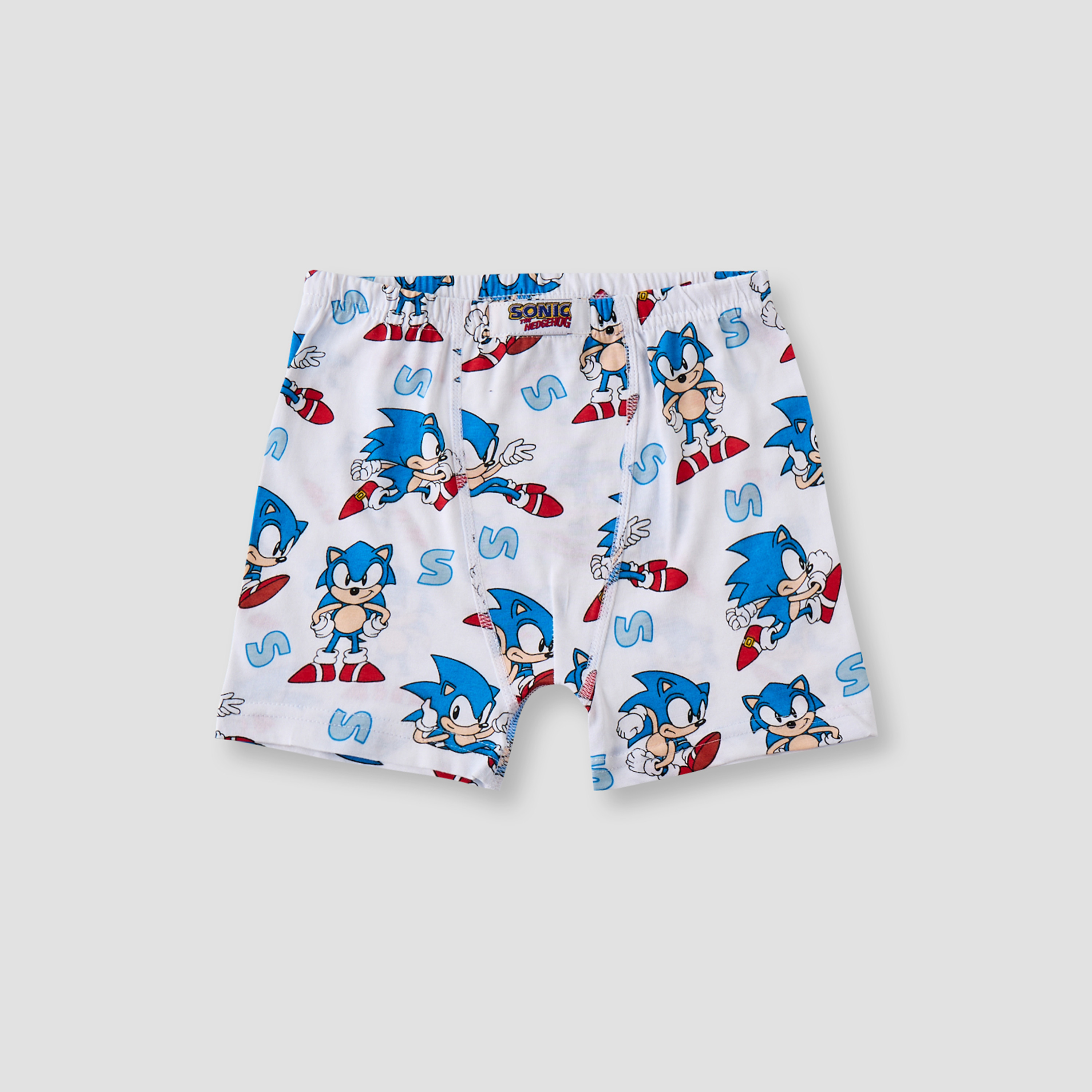 Pack of 3 Cotton Boxer Briefs with Sonic the Hedgehog Print-boys-clothing-innerwear-boxersandbriefs-image-3