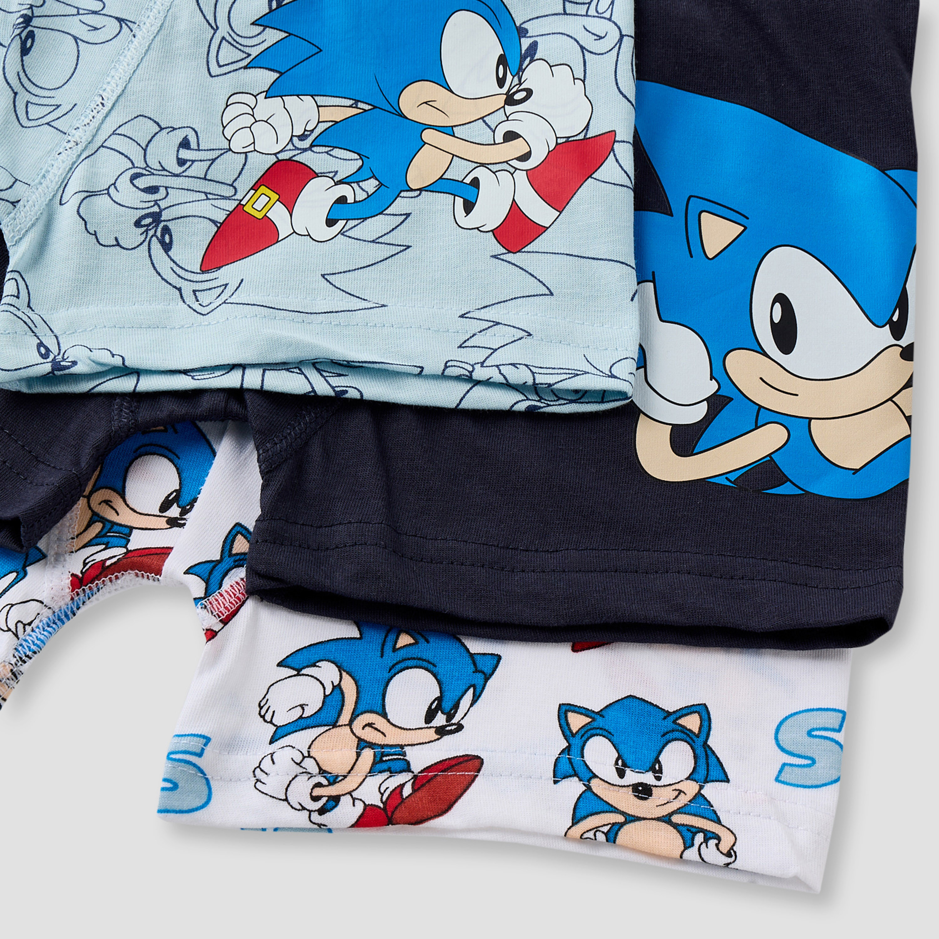 Pack of 3 Cotton Boxer Briefs with Sonic the Hedgehog Print-boys-clothing-innerwear-boxersandbriefs-image-6
