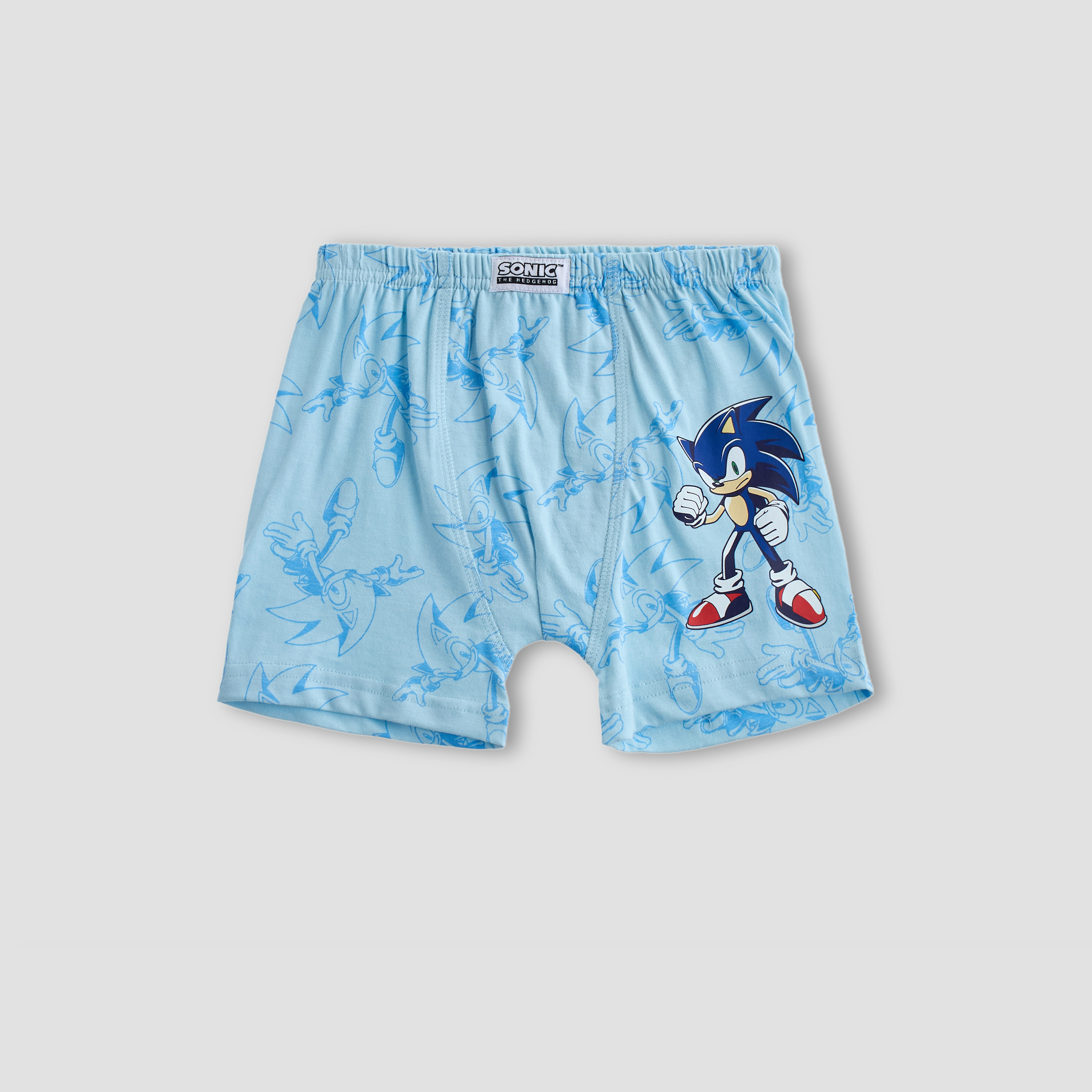 Pack of 3 Cotton Boxers with Sonic Print-boys-clothing-innerwear-boxersandbriefs-image-3