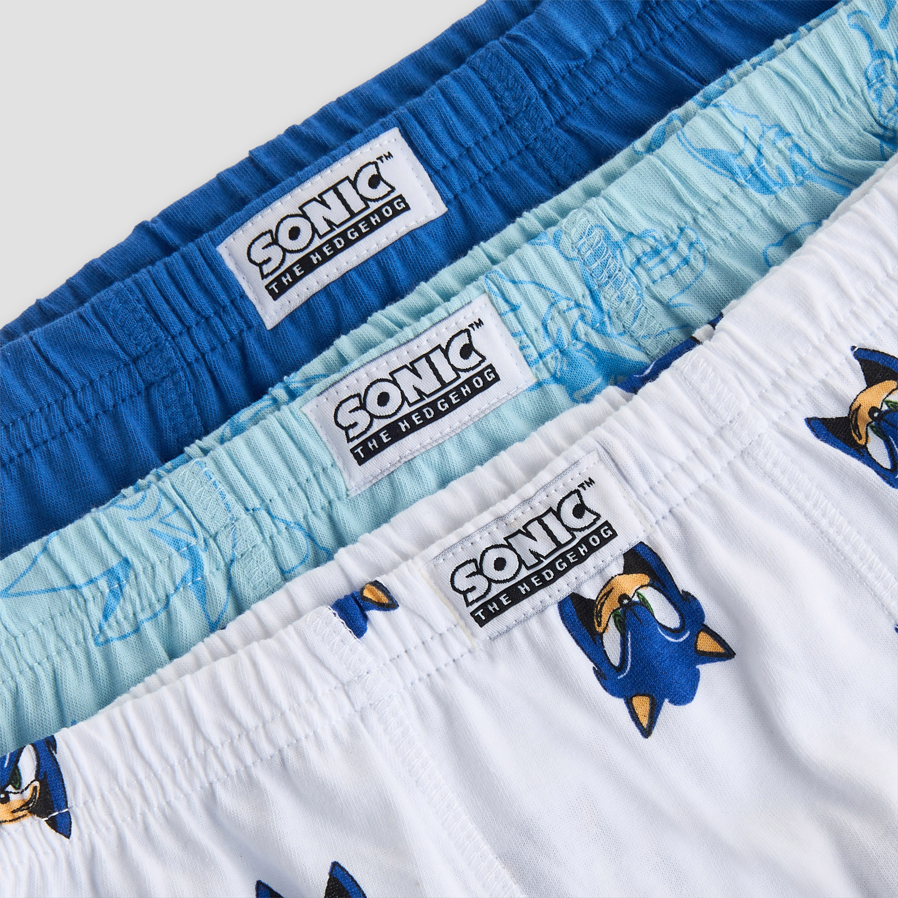 Pack of 3 Cotton Boxers with Sonic Print-boys-clothing-innerwear-boxersandbriefs-image-5