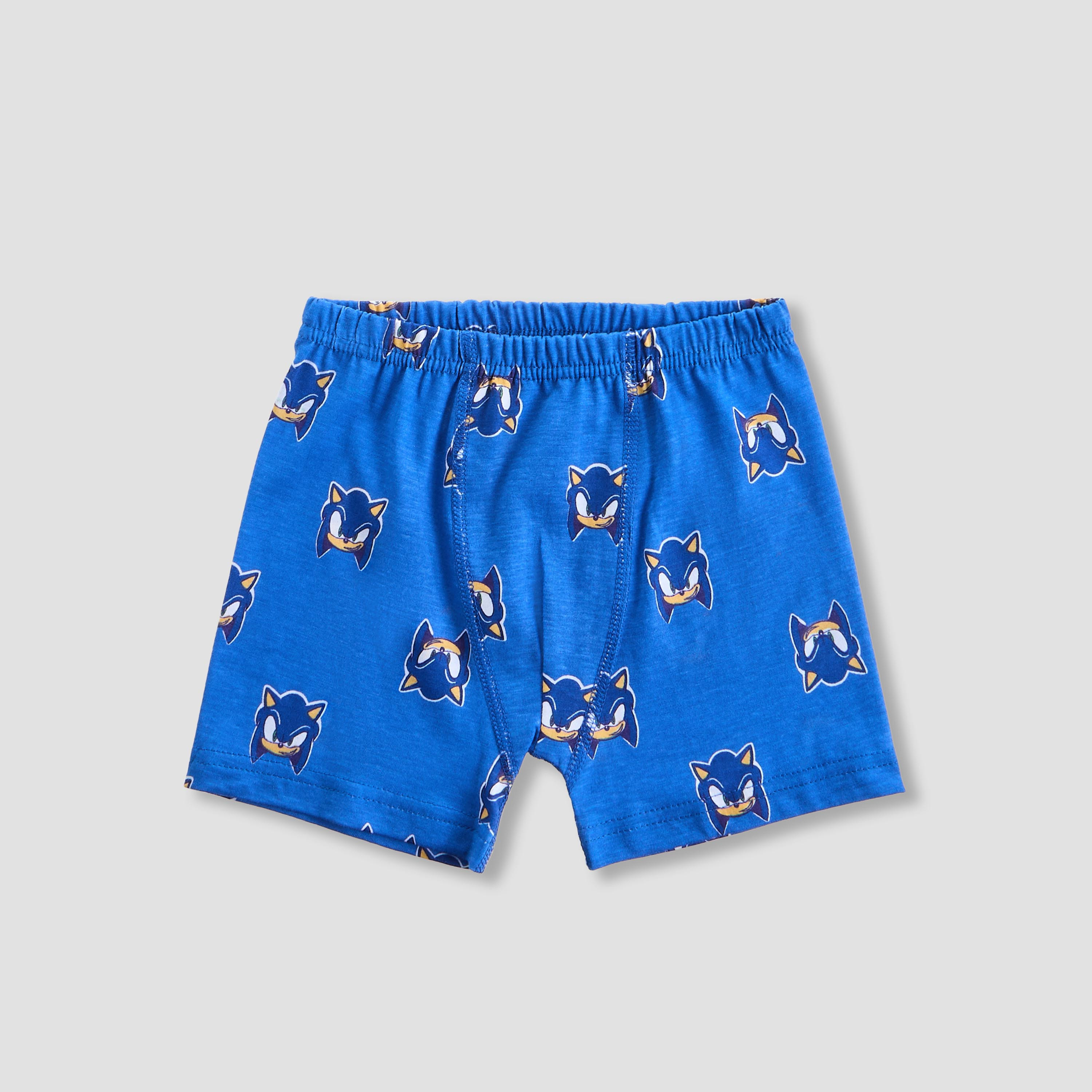 Pack of 7 Cotton Boxers with Sonic the Hedgehog Print-boys-clothing-innerwear-boxersandbriefs-image-3