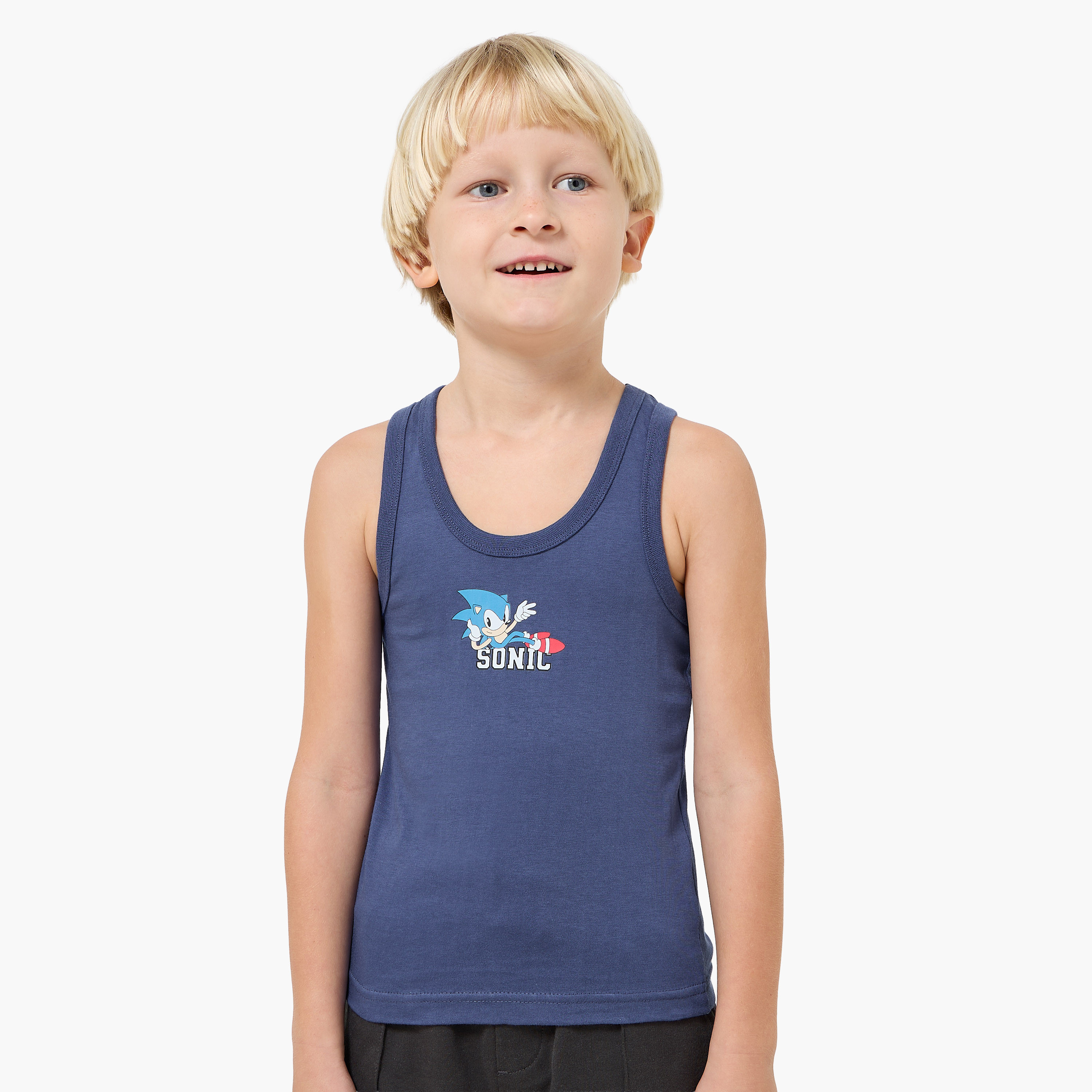 طقم قيستات قطن 3 قطع برقبة مستديرة وطبعات-baby-boys-clothing-innerwear-image-2
