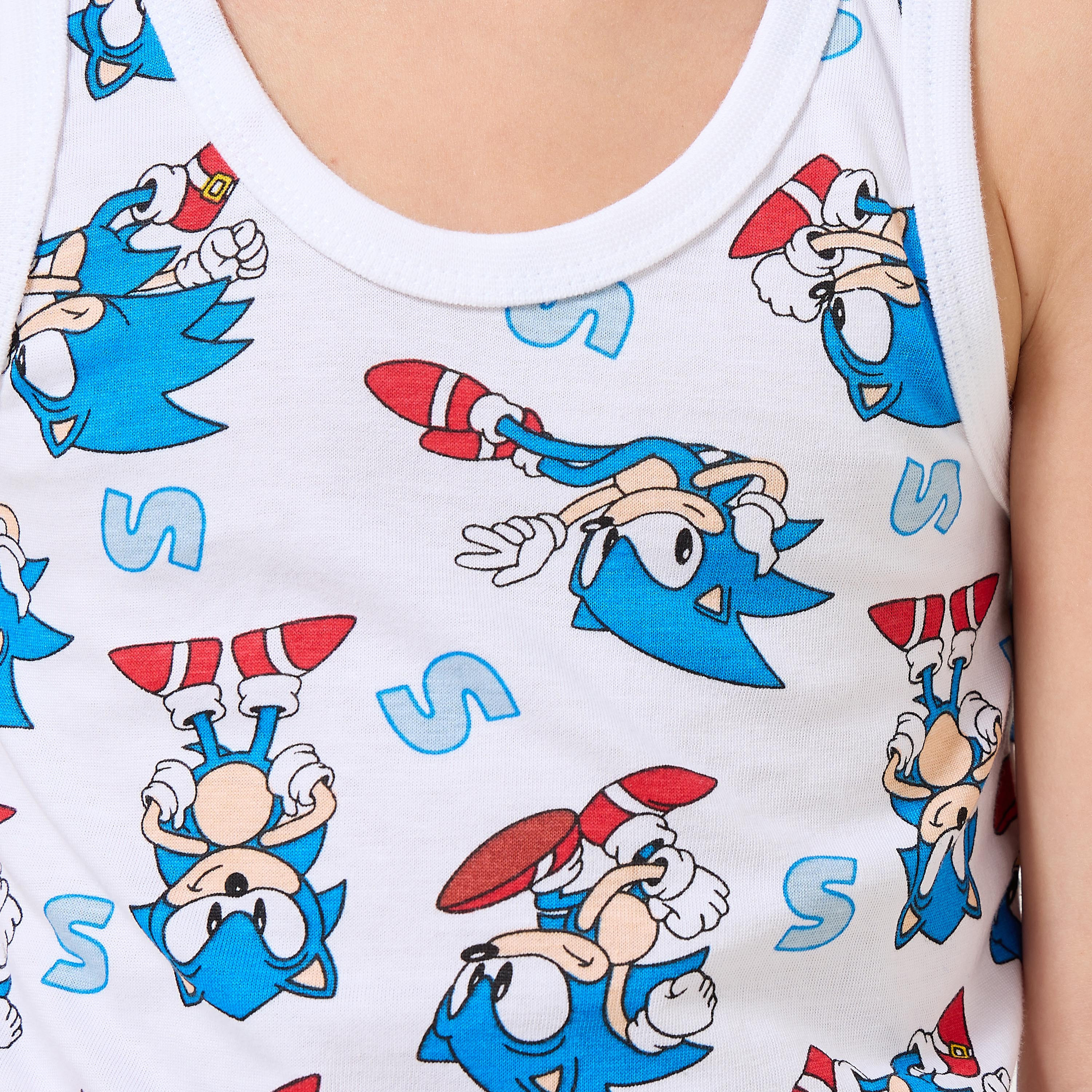 طقم قيستات قطن 3 قطع برقبة مستديرة وطبعات-baby-boys-clothing-innerwear-image-7