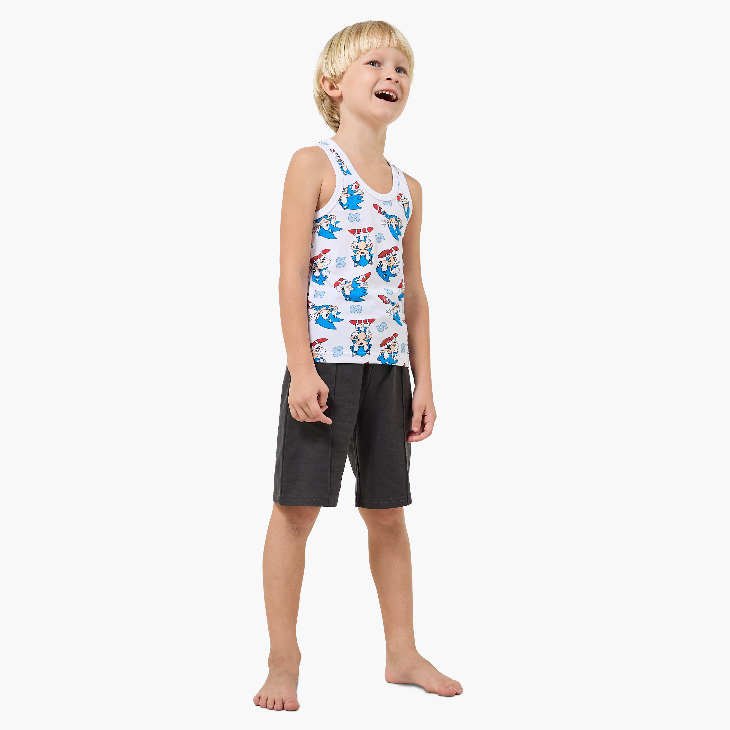 طقم قيستات قطن 3 قطع برقبة مستديرة وطبعات-baby-boys-clothing-innerwear-image-8