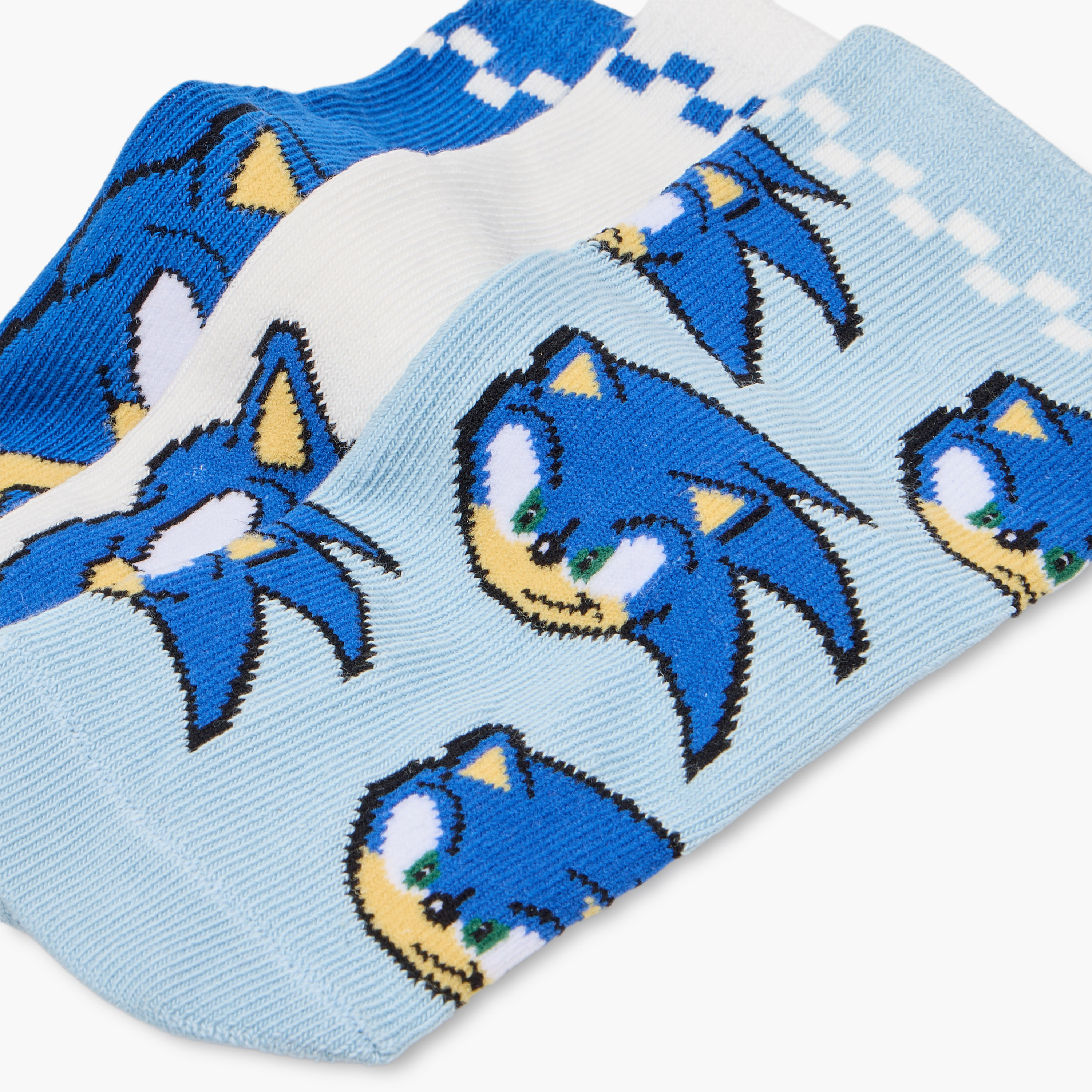 Pack of 3 Boys Socks Sonic the Hedgehog Print-baby-boys-accessories-socks-image-4