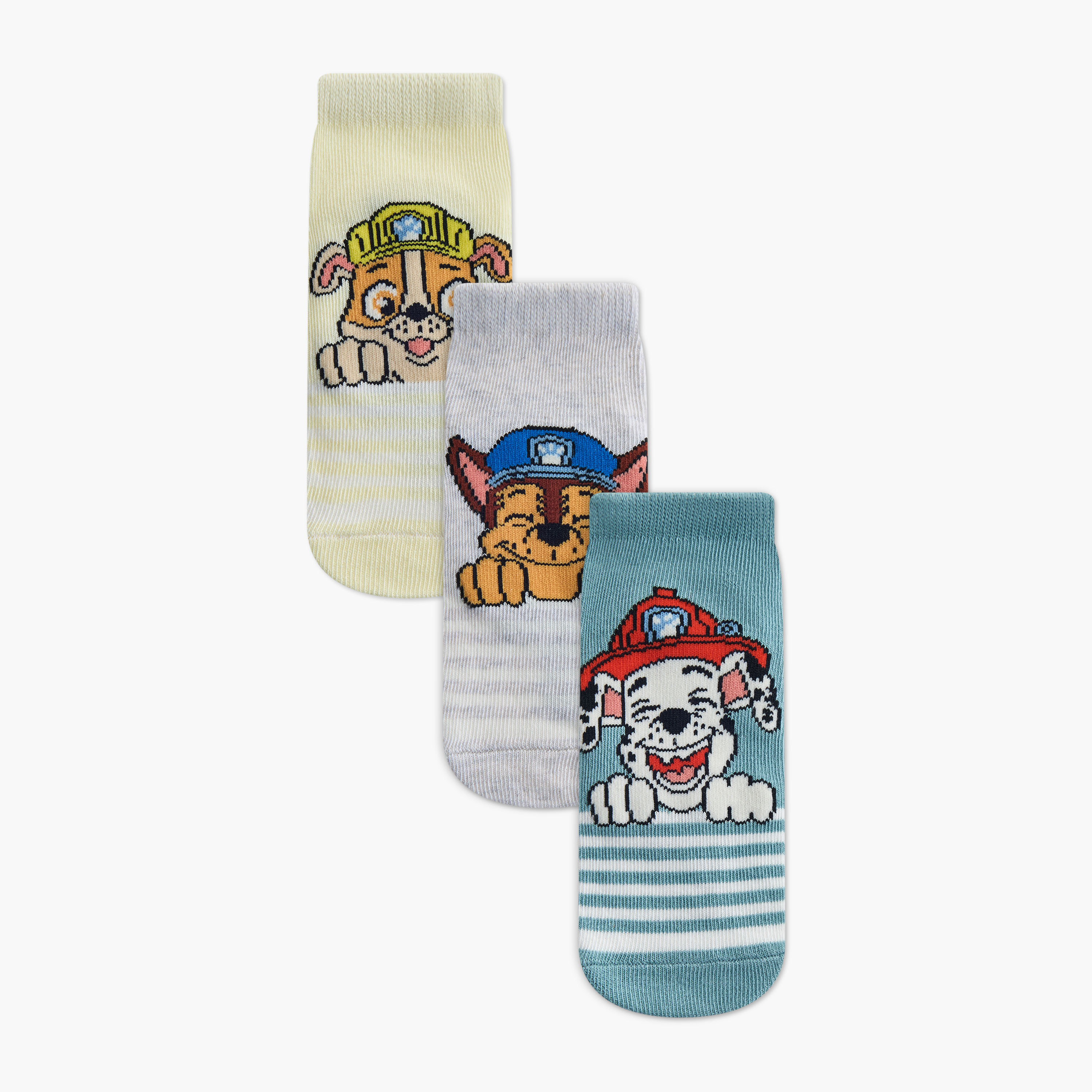 Boys Socks with PAW Patrol Print - Set of 3-boys-accessories-socks-image-1