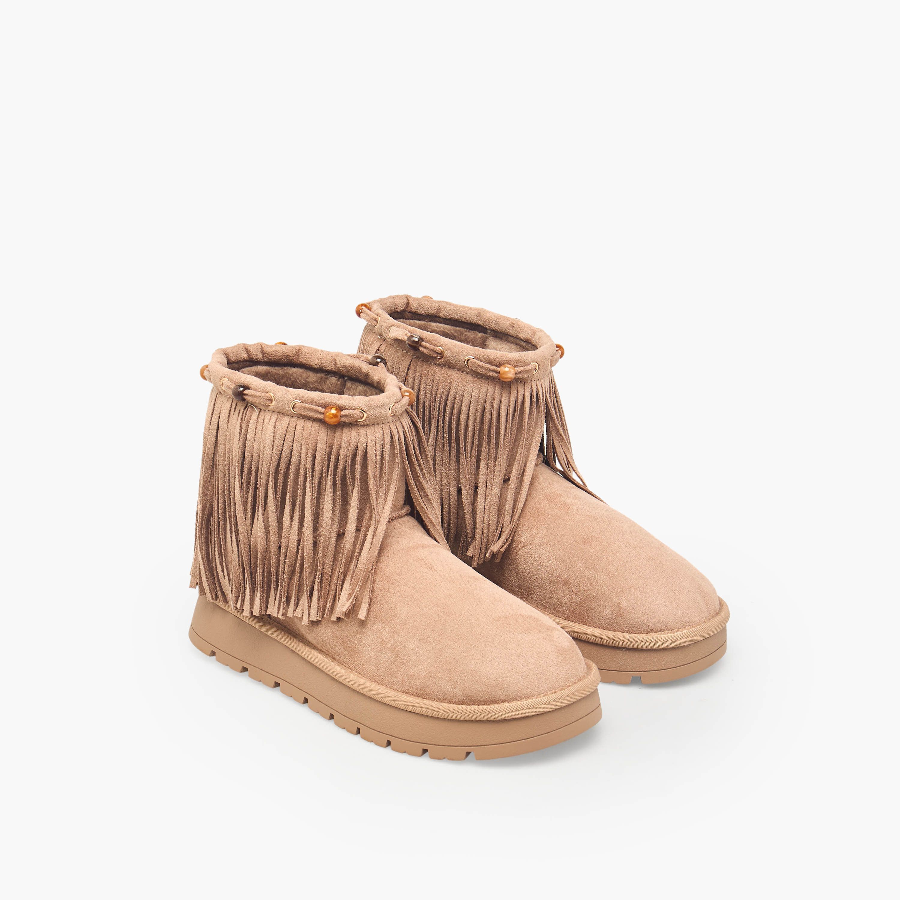 Missy Women Fringed Suede Ankle Boots-women-shoes-boots-image-1