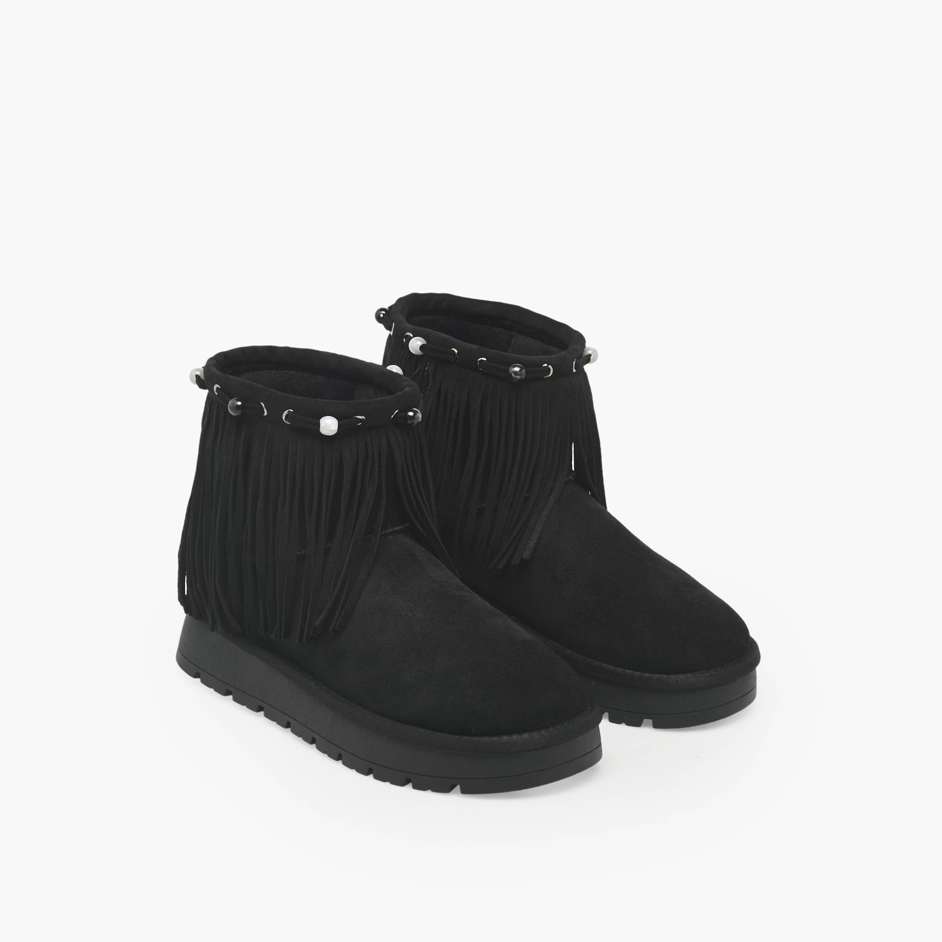 حذاء كاحل شمواه للنساء بشراشيب من ميسي-women-shoes-boots-image-1