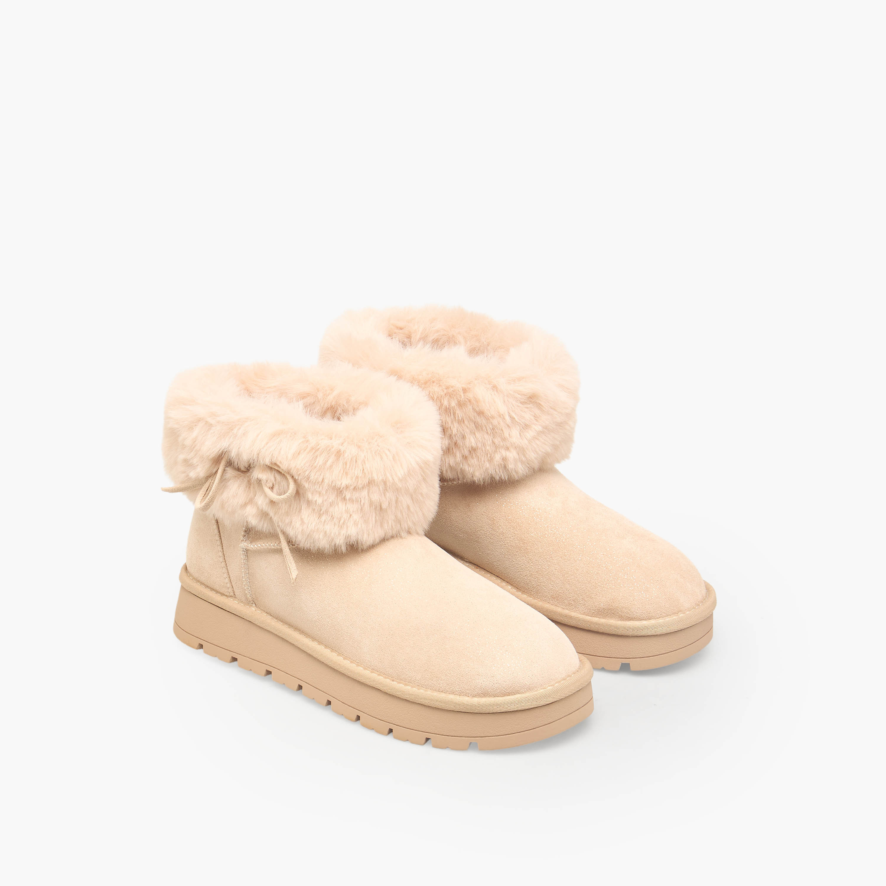 بوت شامواه بياقة فرو للنساء من ميسي-women-shoes-boots-image-1