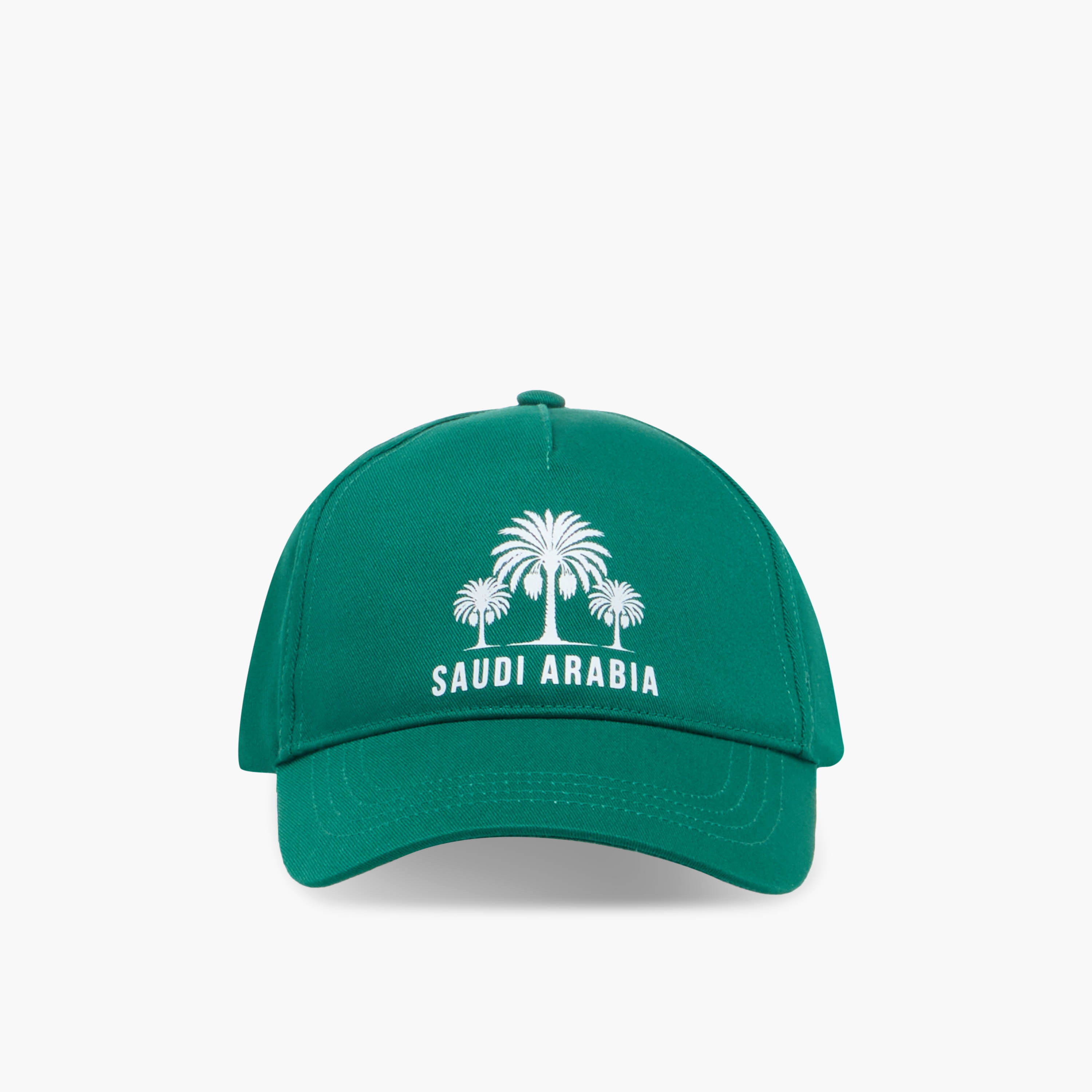 Juniors Saudi Arabia National Day Print Cap with Hook and Loop Closure-boys-accessories-caps-image-1