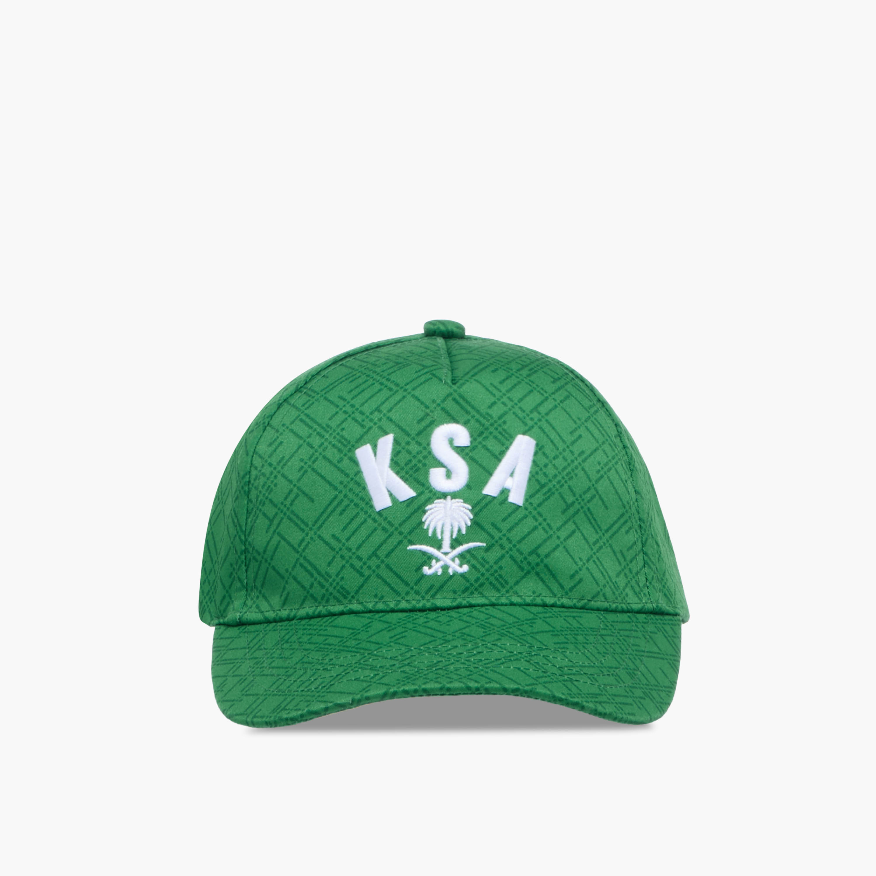 Juniors KSA National Day Embroidered Cap with Hook and Loop Closure-boys-accessories-caps-image-1