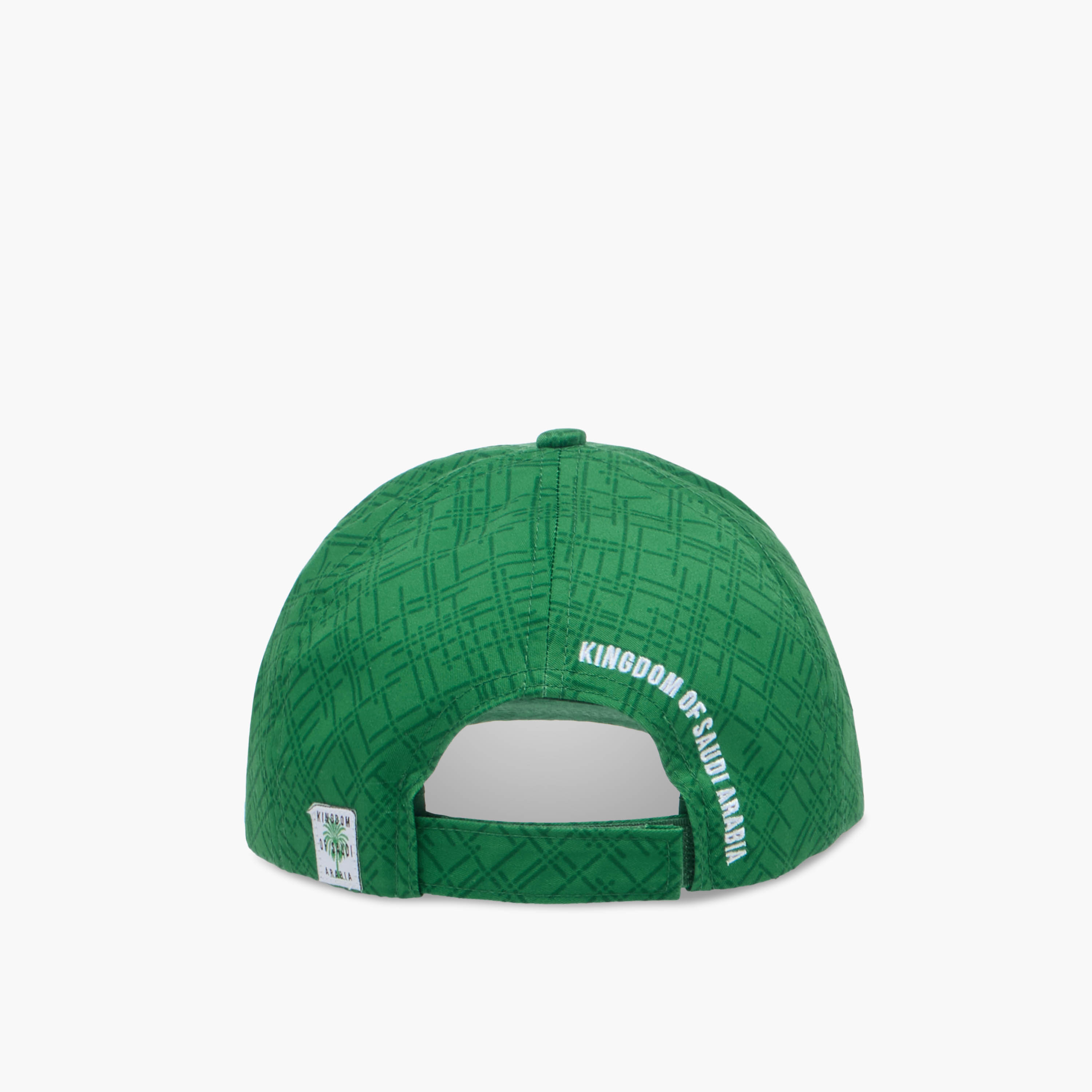 Juniors KSA National Day Embroidered Cap with Hook and Loop Closure-boys-accessories-caps-image-4