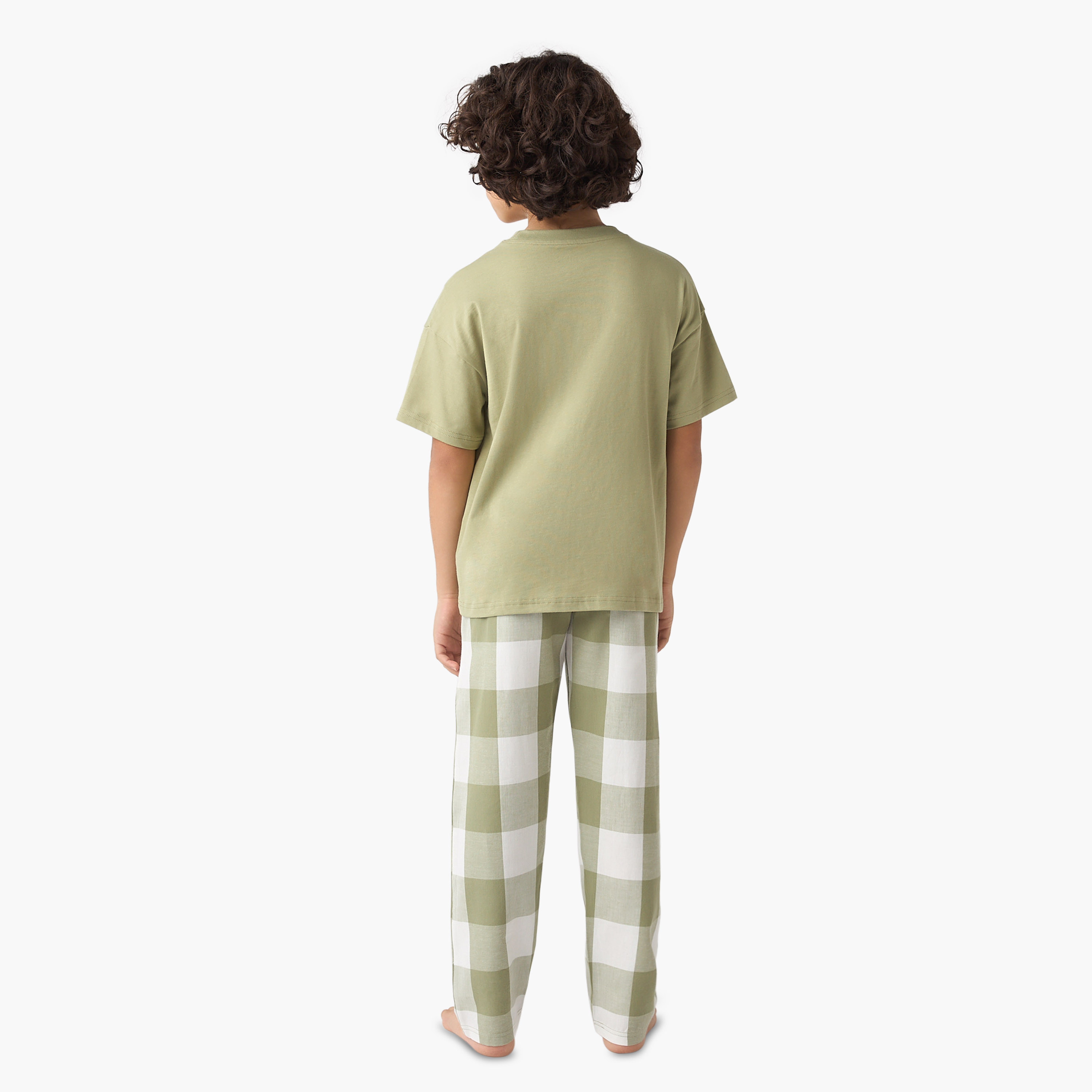 Juniors Gamer Print T-shirt and Pyjama Set-boys-clothing-nightwear-image-4