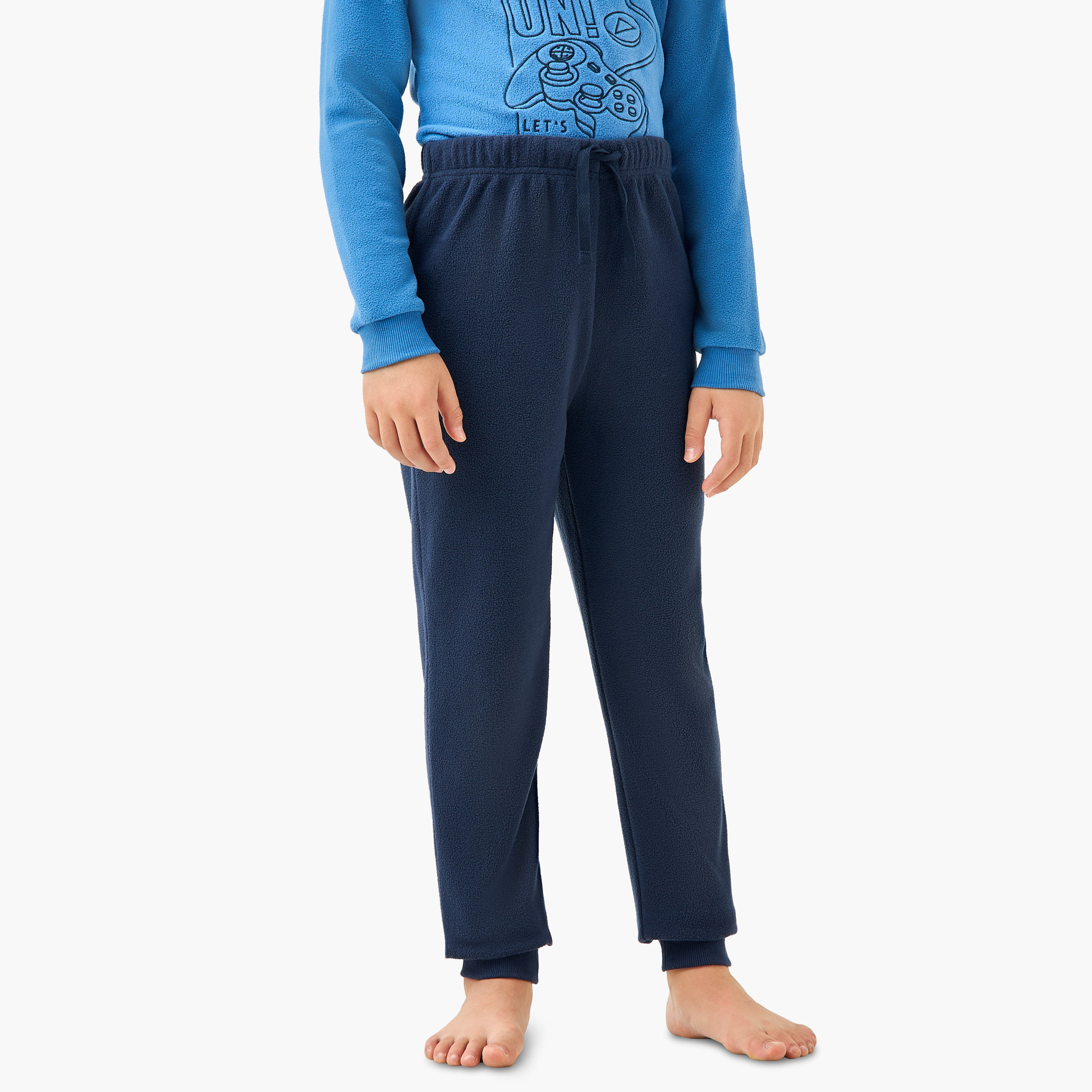 Juniors Gamer Embroidered T-shirt and Pyjama Set-boys-clothing-nightwear-image-3
