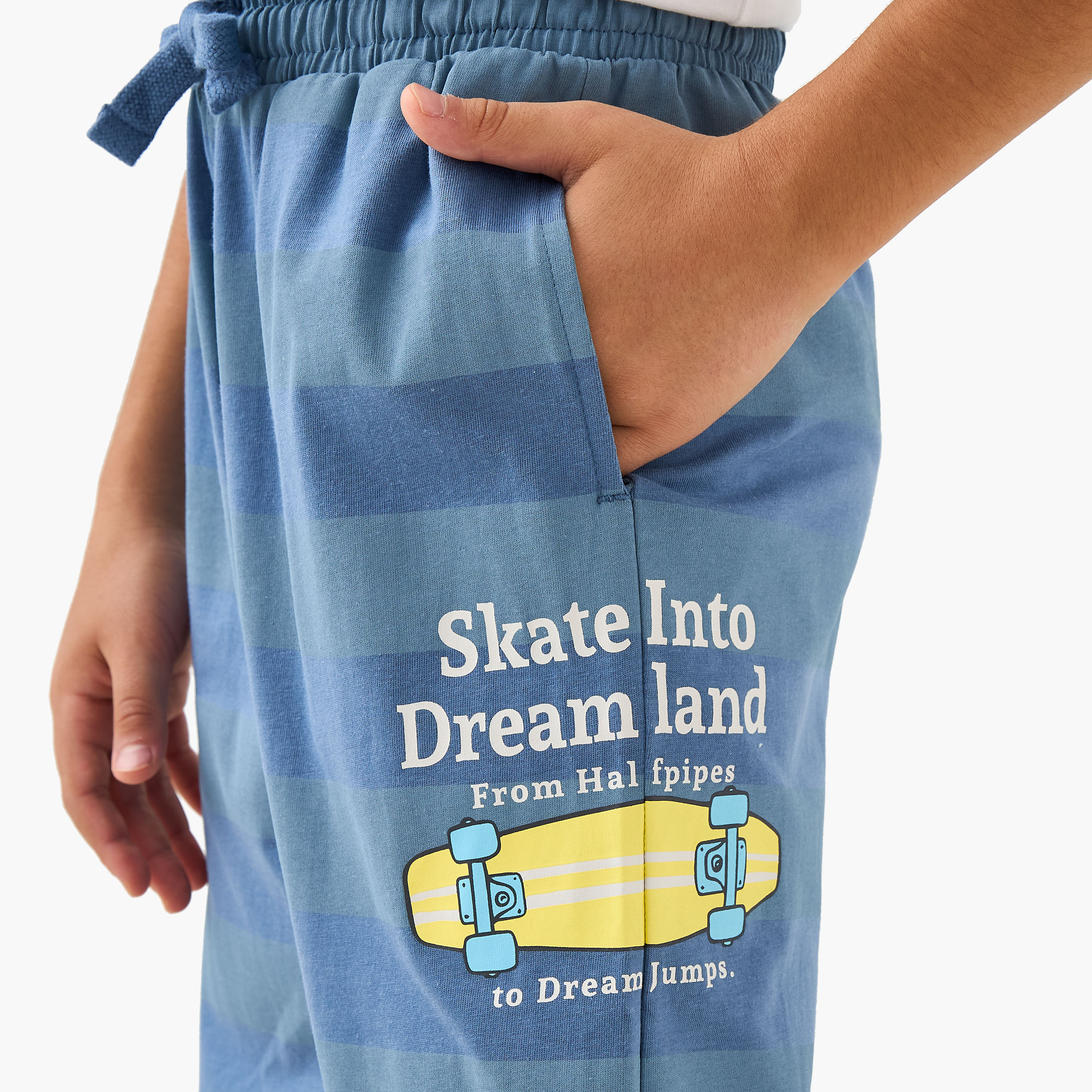 Juniors Printed T-shirt and Pyjama Set-boys-clothing-nightwear-image-6