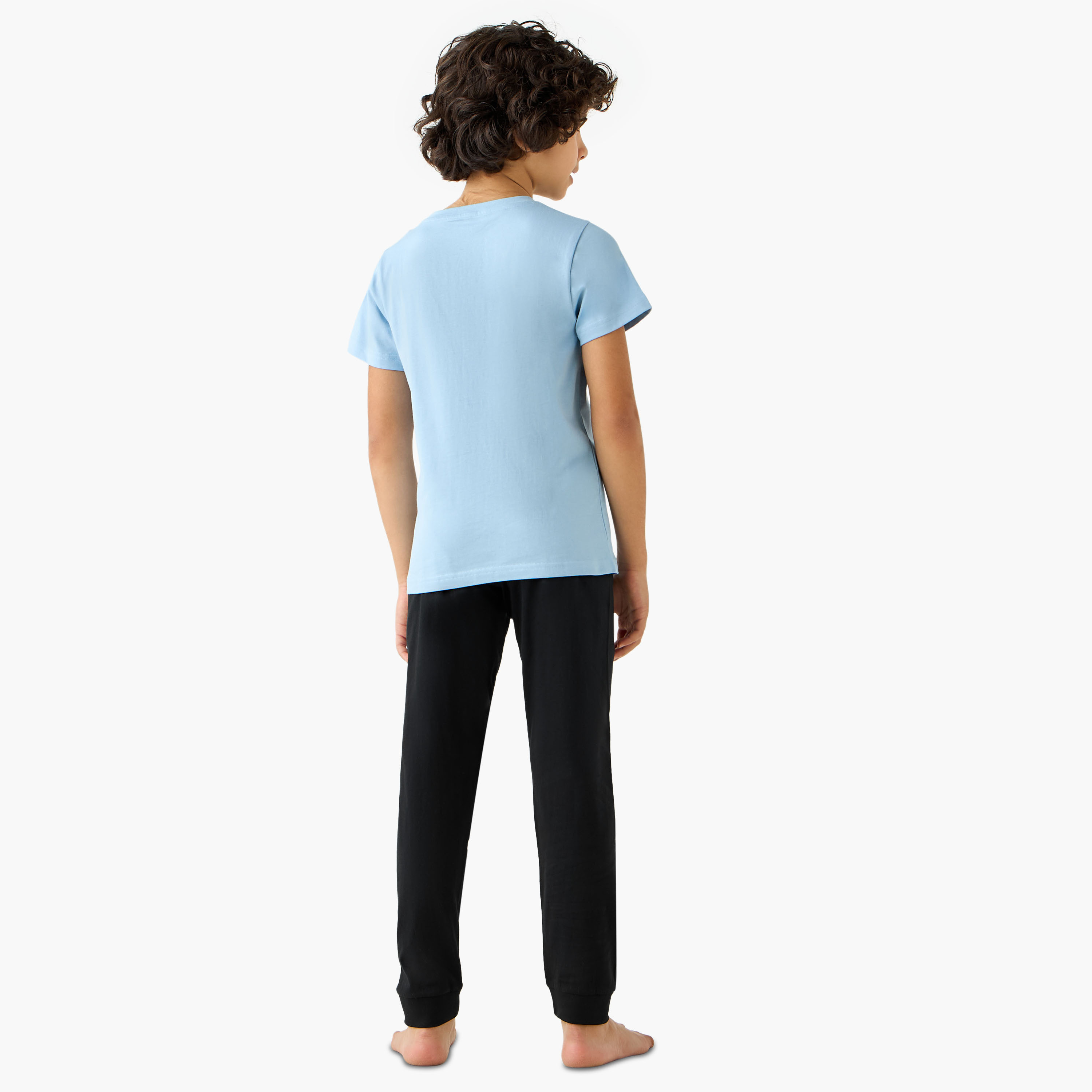 Juniors Gaming Controller Print T-shirt and Pyjamas - Set of 3-boys-clothing-nightwear-image-6