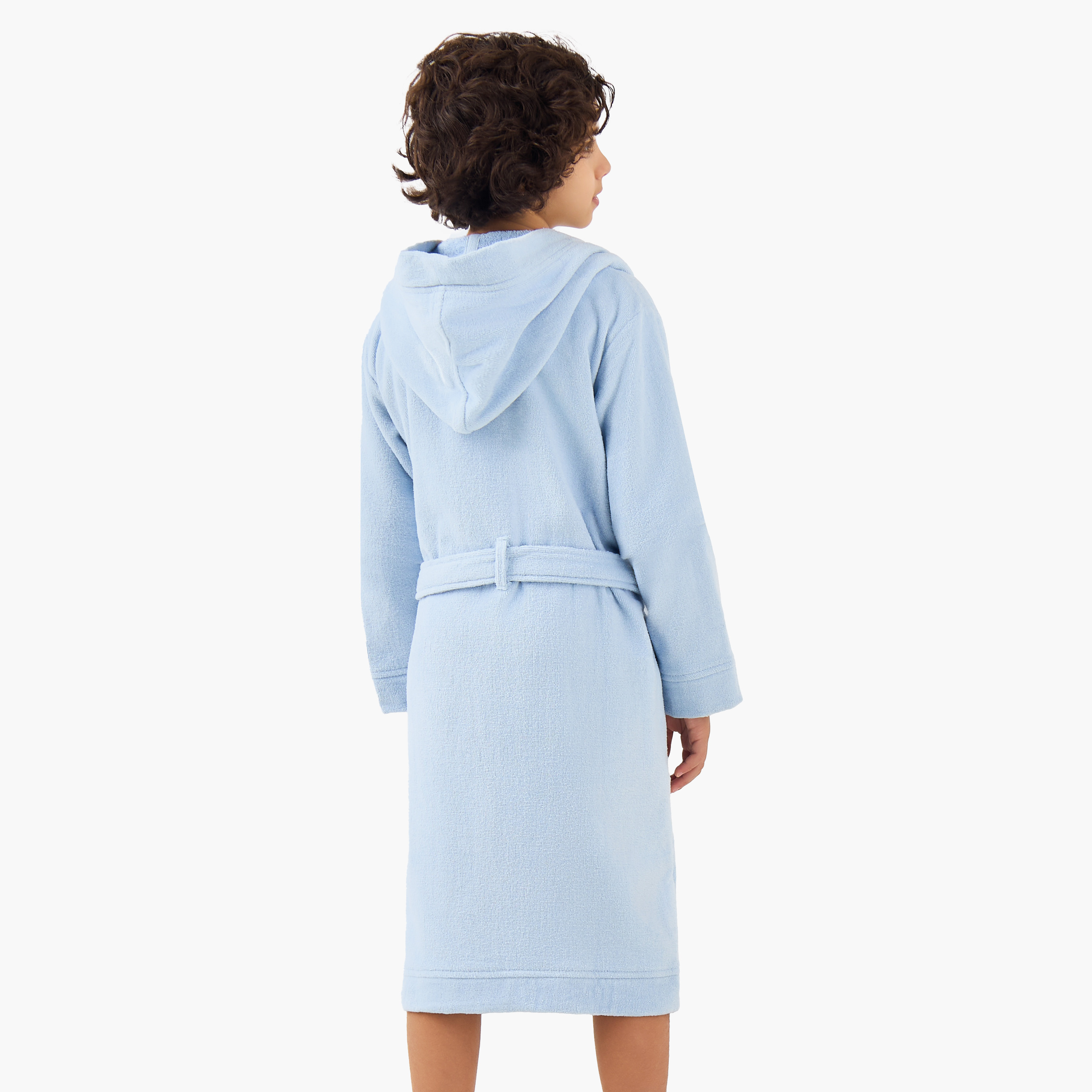 روب حمام تيري بقبعة وتطريز لليافعين - 8-16 سنة-boys-clothing-nightwear-image-3