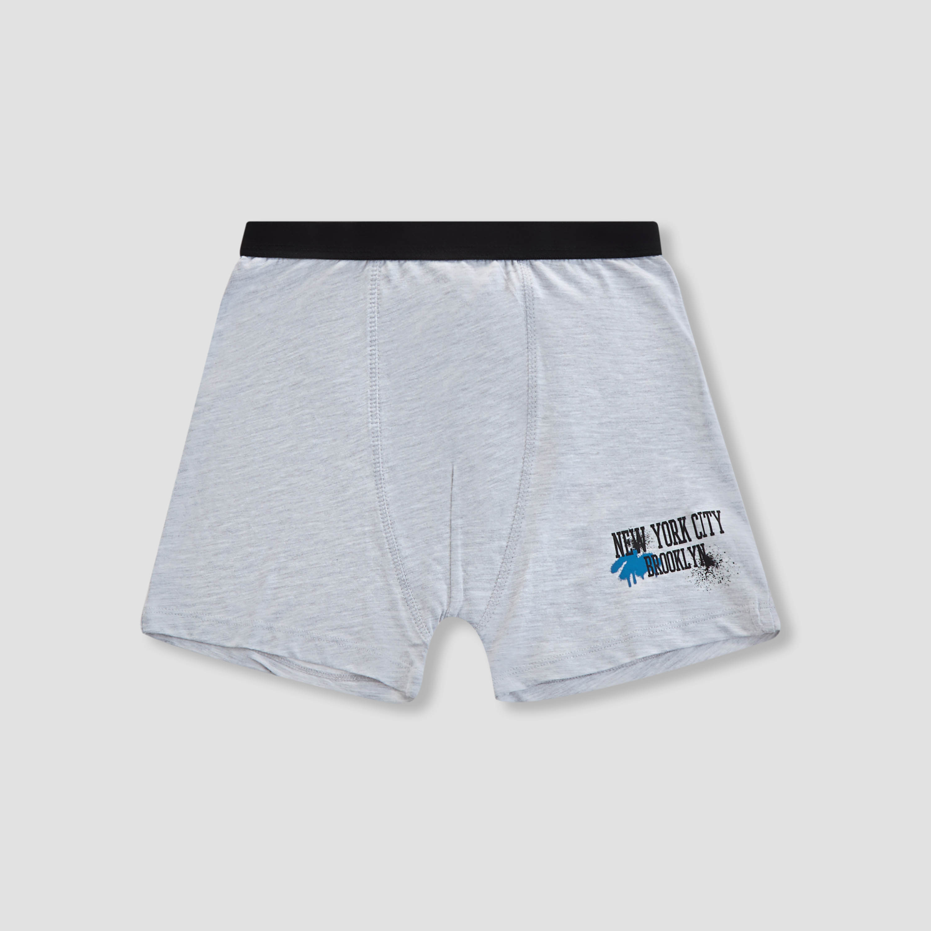 Juniors Boys Boxer Briefs with Graffiti Print - Cotton - 5-Piece Set-boys-clothing-innerwear-boxersandbriefs-image-2