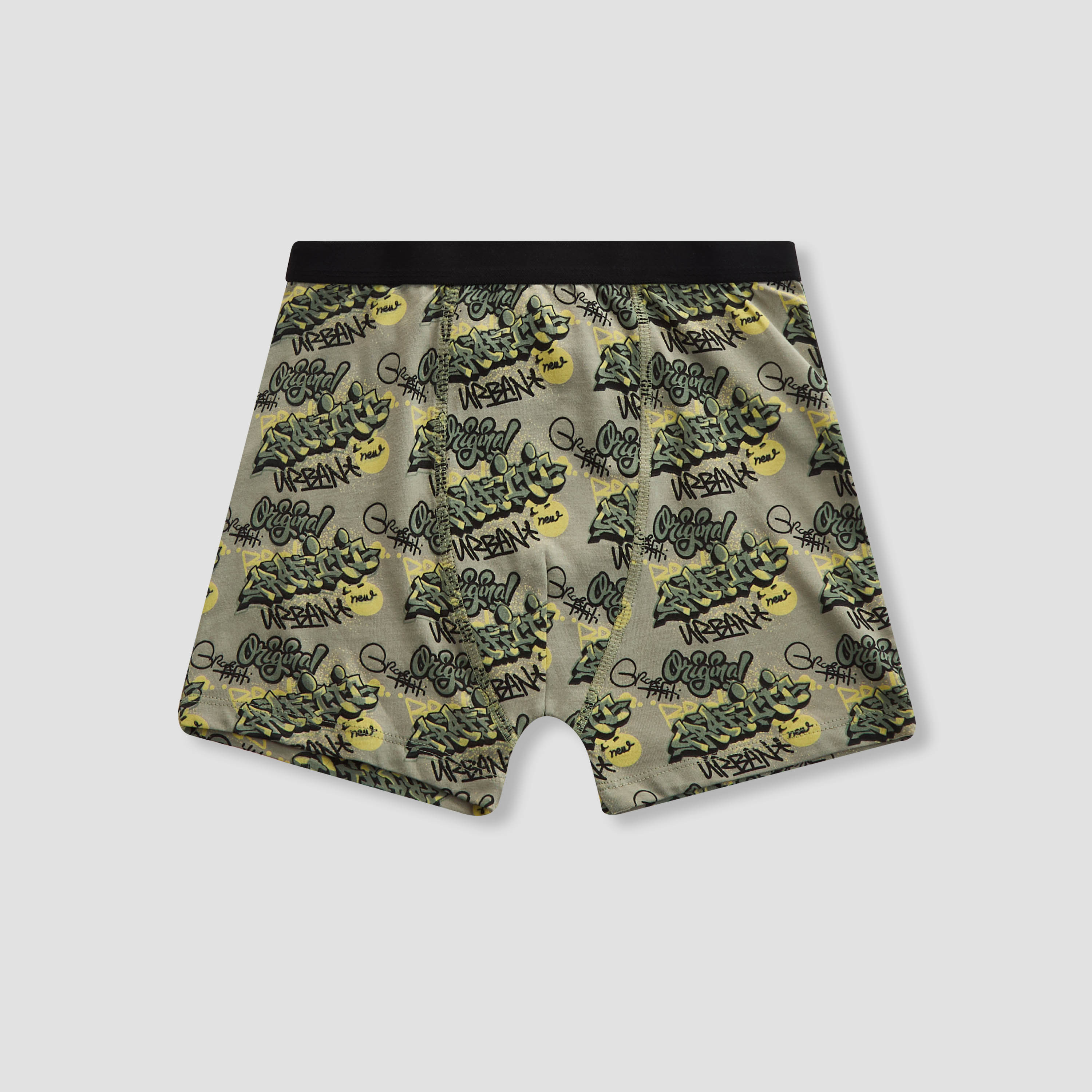 Juniors Boys Boxer Briefs with Graffiti Print - Cotton - 5-Piece Set-boys-clothing-innerwear-boxersandbriefs-image-5