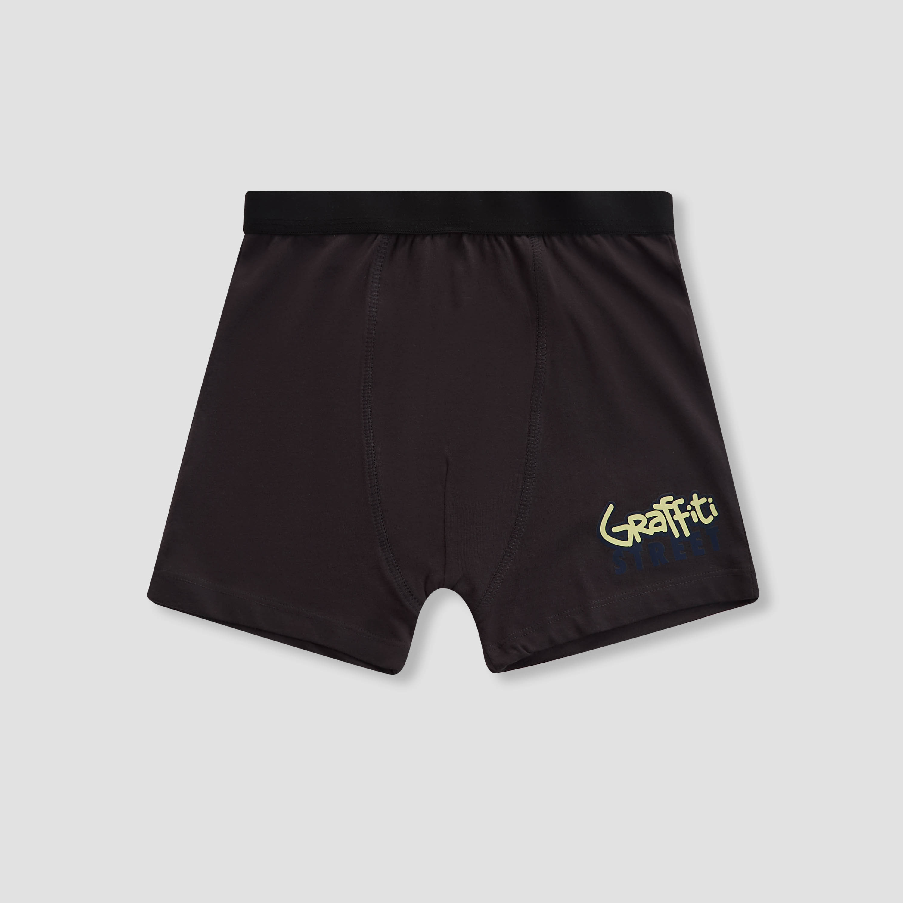 Juniors Boys Boxer Briefs with Graffiti Print - Cotton - 5-Piece Set-boys-clothing-innerwear-boxersandbriefs-image-6