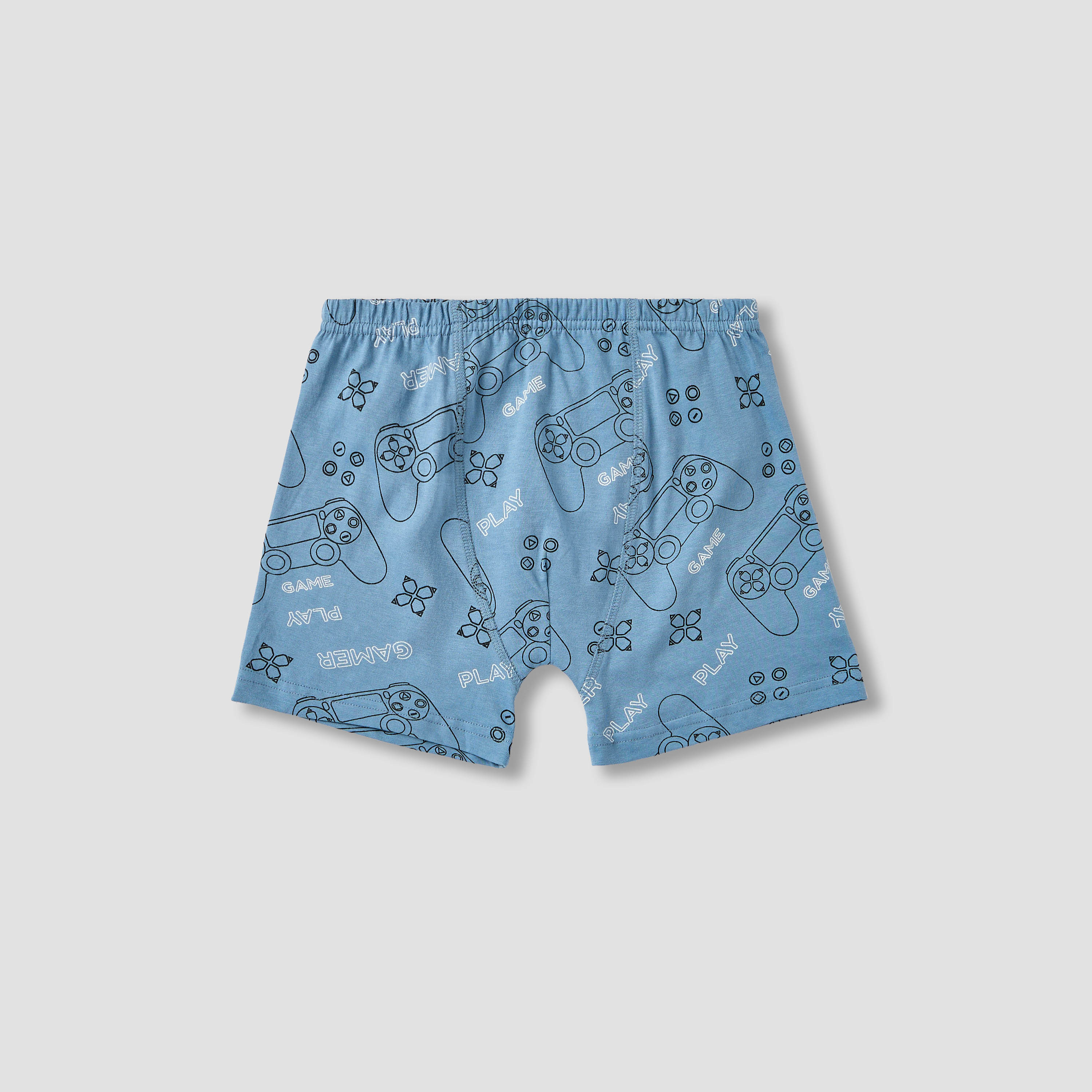 Juniors Printed Boxers with Elasticated Waistband - Set of 7-boys-clothing-innerwear-boxersandbriefs-image-2