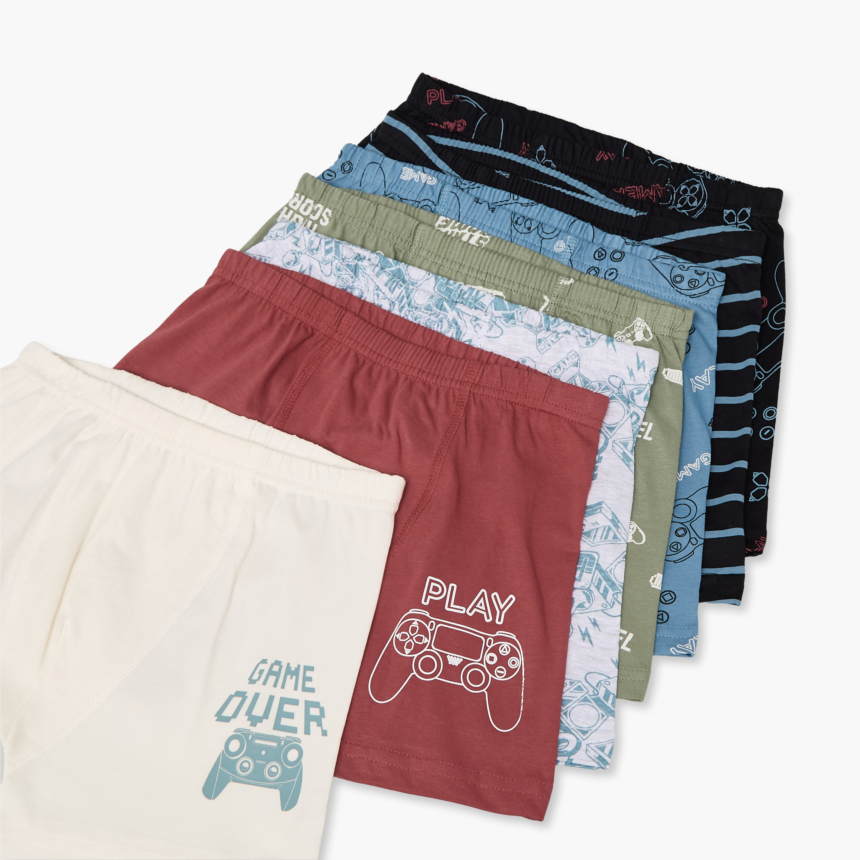 سراويل بوكسر بخصر مطاطي وطبعات من جونيورز - طقم 7 قطع-boys-clothing-innerwear-boxersandbriefs-image-10