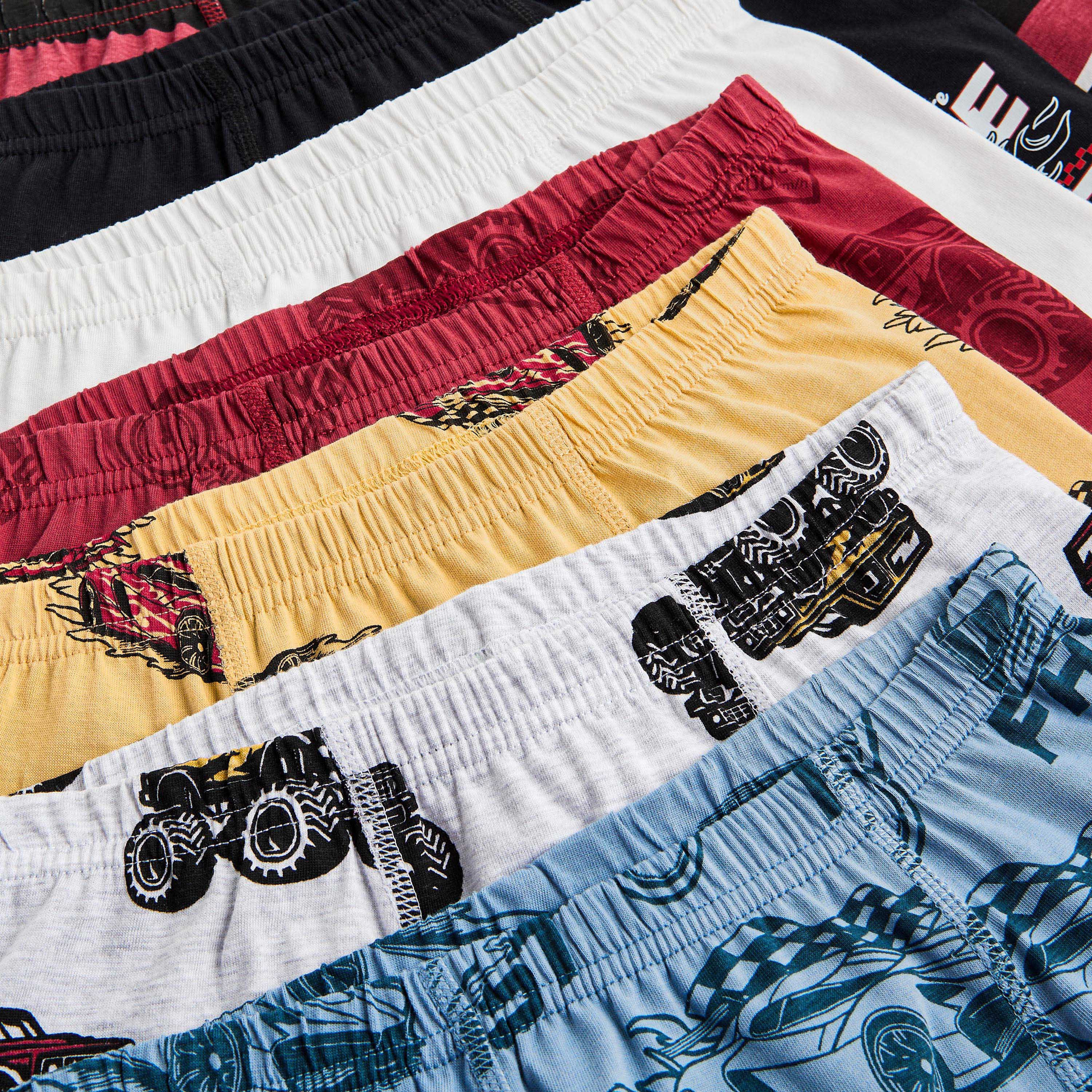 Juniors Assorted Boxers with Elasticated Waistband - Set of 7-boys-clothing-innerwear-boxersandbriefs-image-9