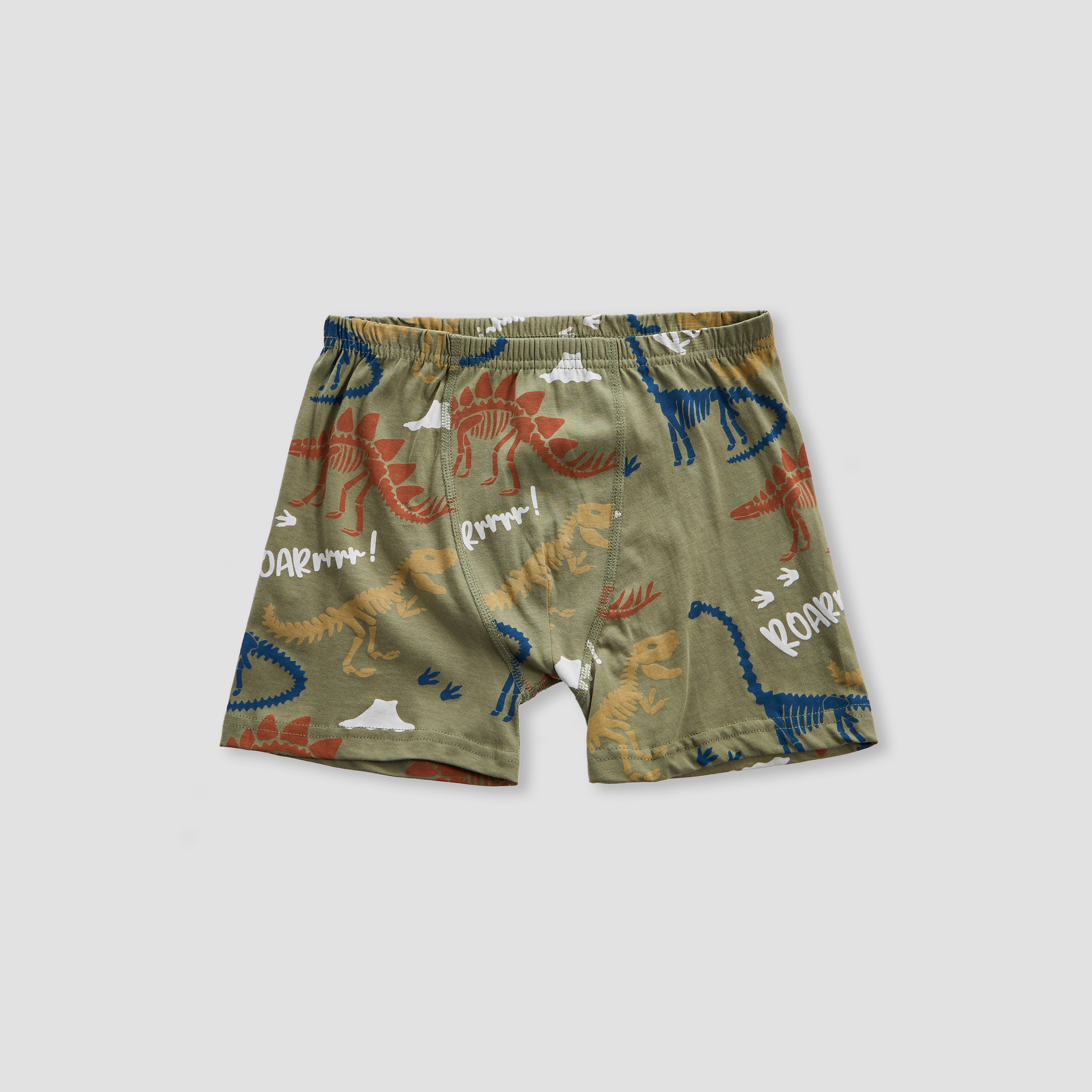 Juniors Dinosaur Print Boxer with Elasticated Waistband - Set of 7-boys-clothing-innerwear-boxersandbriefs-image-3