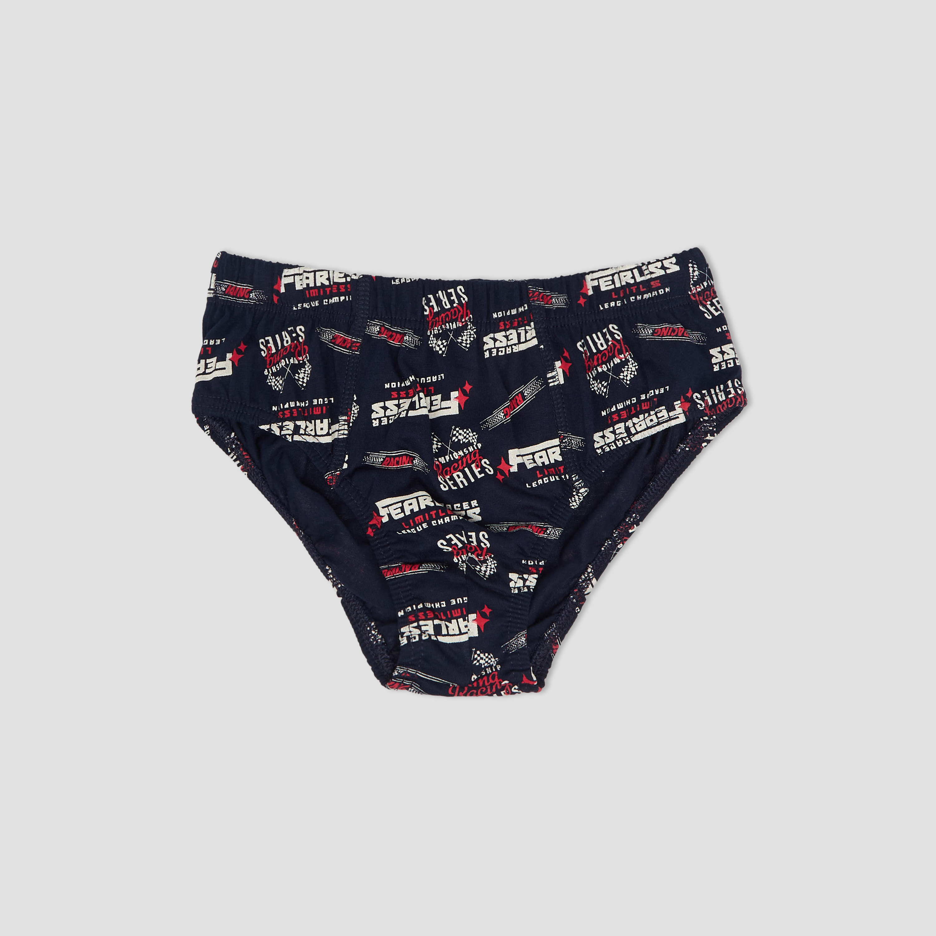 Pack of 5 Juniors Cotton Briefs with Car Print-boys-clothing-innerwear-boxersandbriefs-image-6