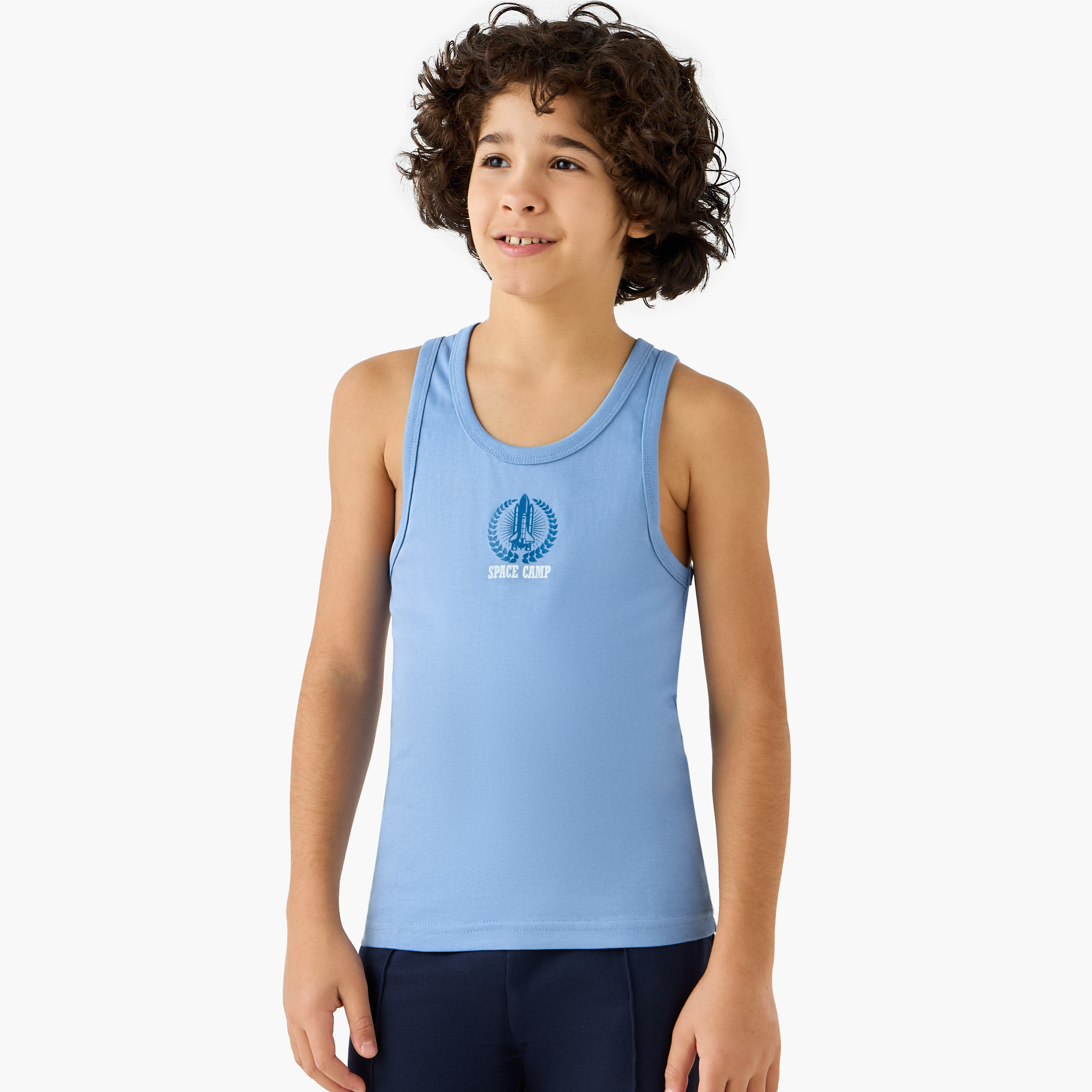 Juniors Space Print Vest - Set of 3-boys-clothing-innerwear-vests-image-3