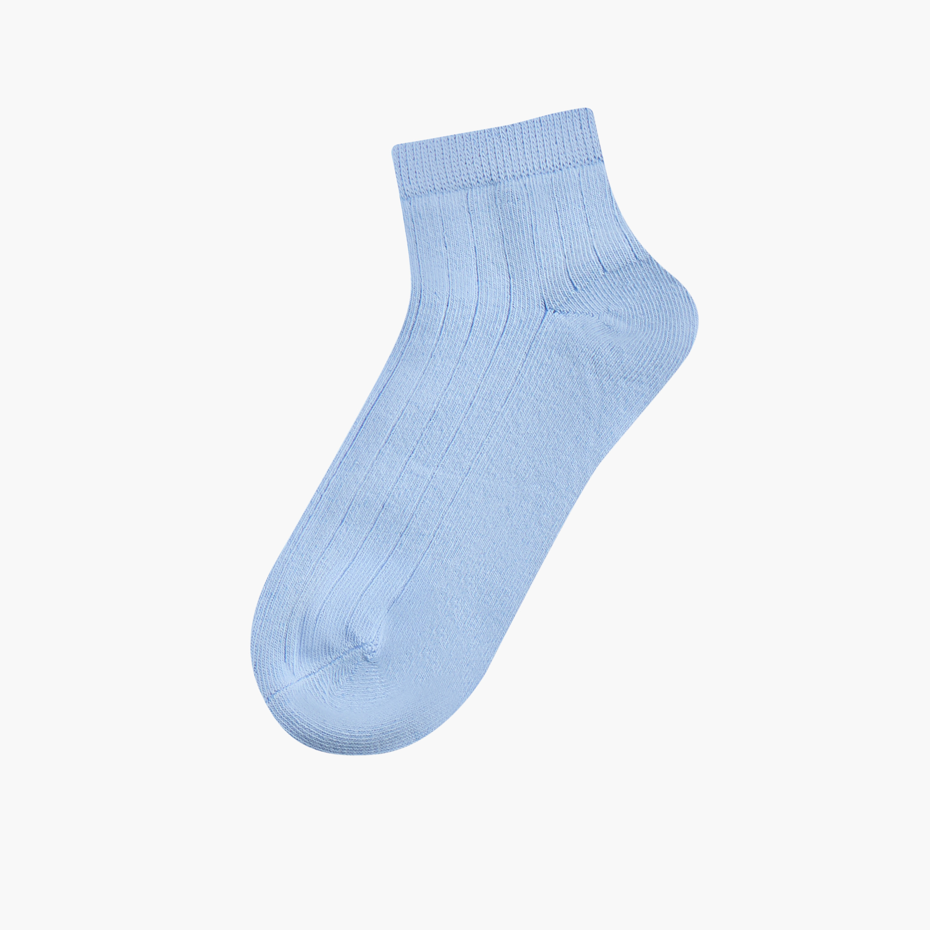 Juniors Solid Ankle Length Socks - Set of 7-boys-accessories-socks-image-2